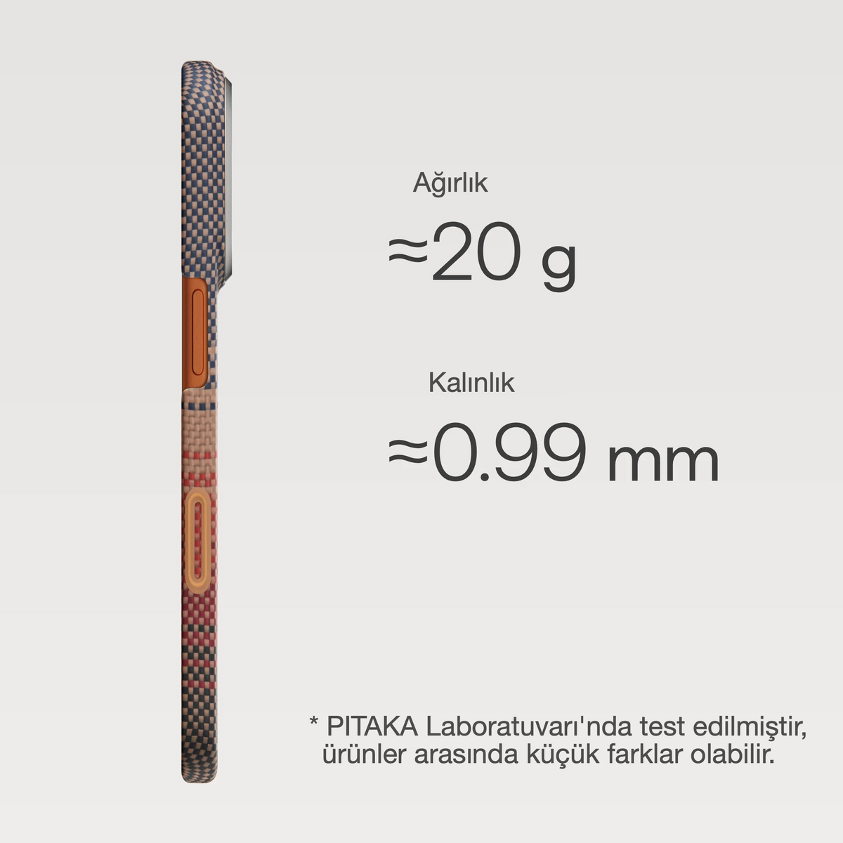 iPhone 17 Pro Karbon Kılıf MagSafe Uyumlu Aramid Fiber - Edge Sunset