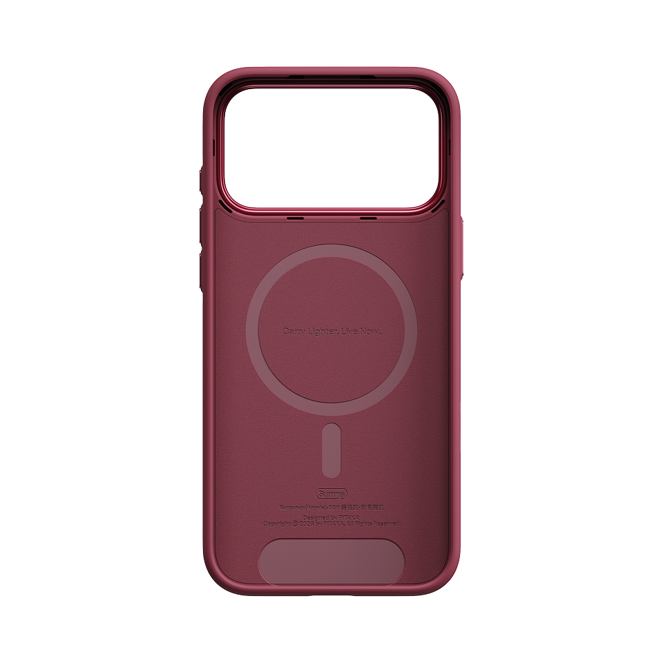 iPhone 18 Pro Max Karbon Kılıf MagSafe Uyumlu Aramid Fiber - Summa Burgundy