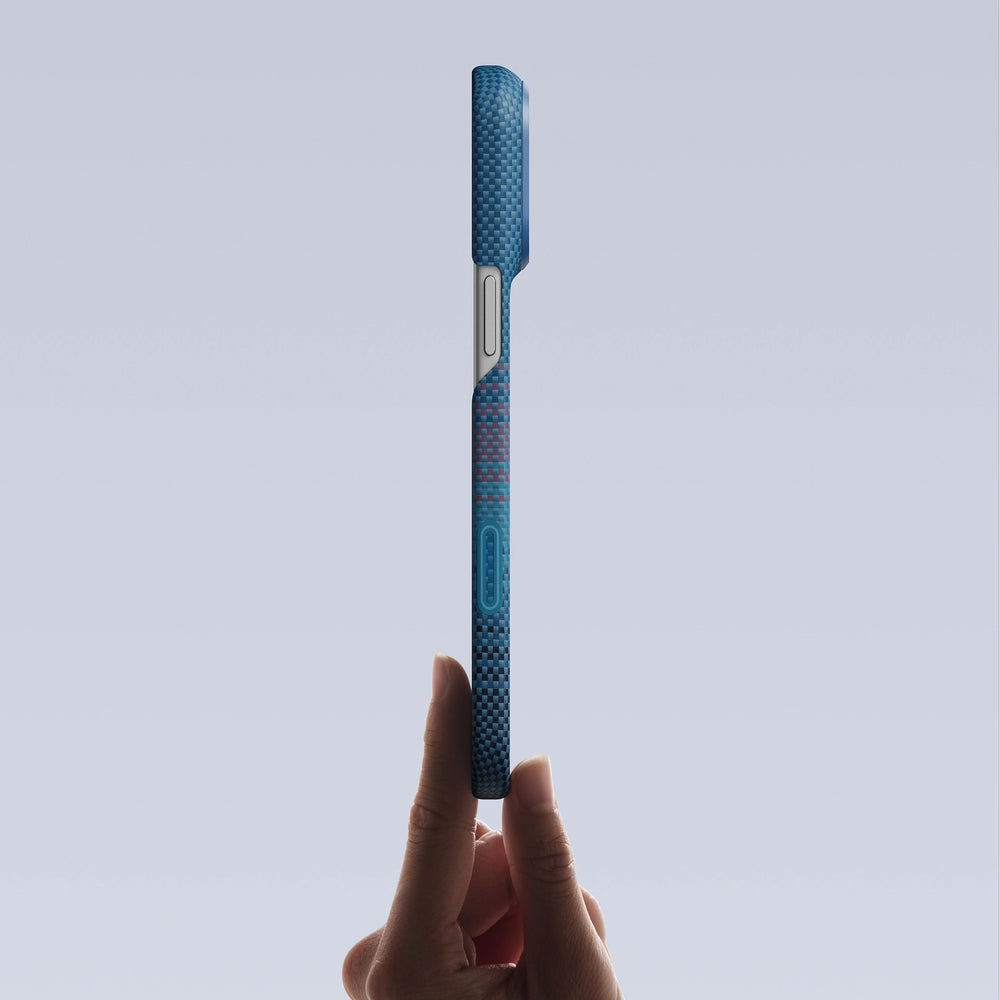 iPhone 18 Pro Max Karbon Kılıf MagSafe Uyumlu Aramid Fiber - Edge Midnight