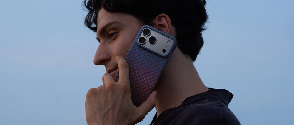 iPhone 18 Pro Max Karbon Kılıf MagSafe Uyumlu Aramid Fiber - Edge Midnight