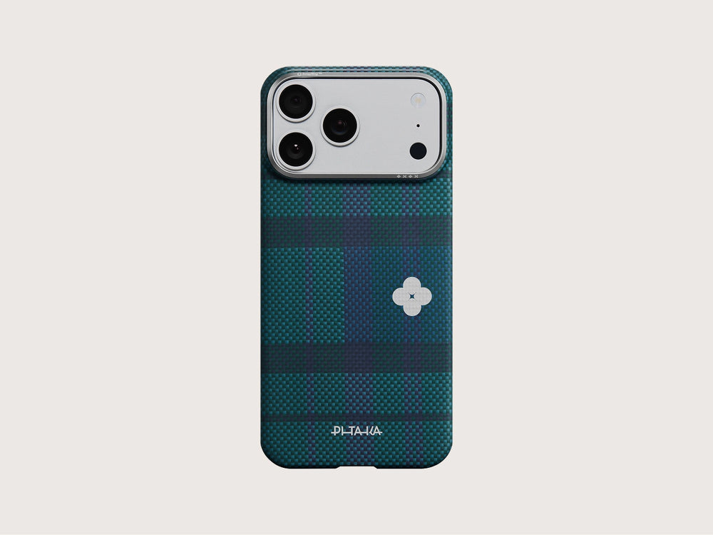 iPhone 17 Pro Max Karbon Kılıf MagSafe Uyumlu Aramid Fiber - Edge Cloud Dusk