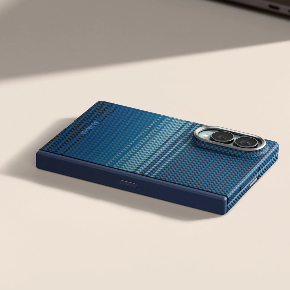 Galaxy Z Fold6 Karbon Kılıf MagSafe Uyumlu Aramid Fiber - Edge Sunset