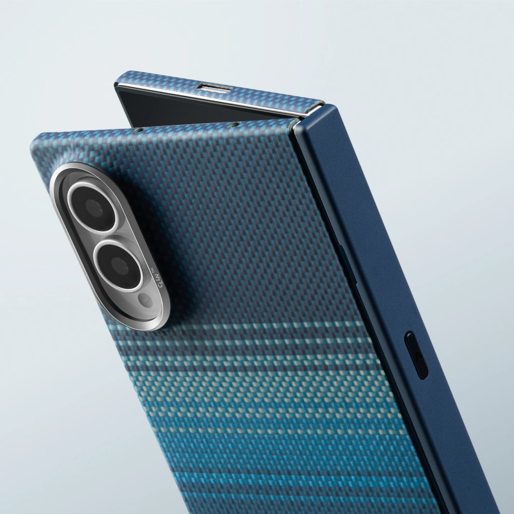 Galaxy Z Fold6 Karbon Kılıf MagSafe Uyumlu Aramid Fiber - Edge Sunset