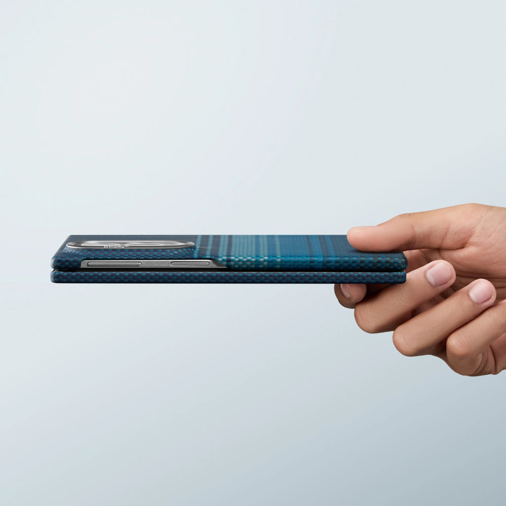 Galaxy Z Fold6 Karbon Kılıf MagSafe Uyumlu Aramid Fiber - Edge Sunset