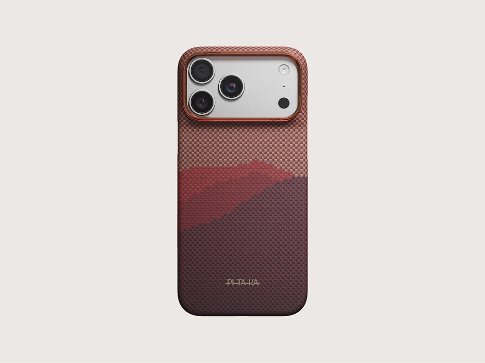 iPhone 18 Pro Karbon Kılıf MagSafe Uyumlu Aramid Fiber - Edge Autumn Dusk