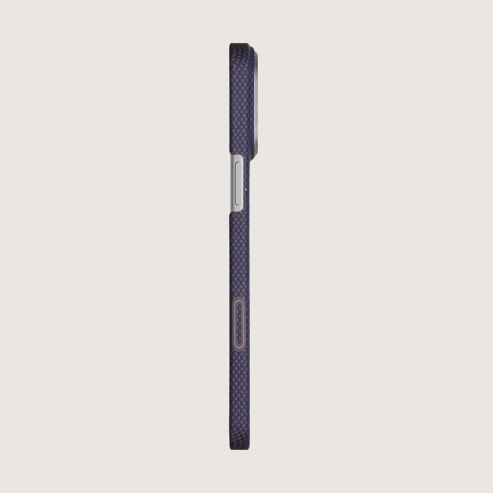iPhone 17 Pro Max Karbon Kılıf MagSafe Uyumlu Aramid Fiber - Edge Midnight Black