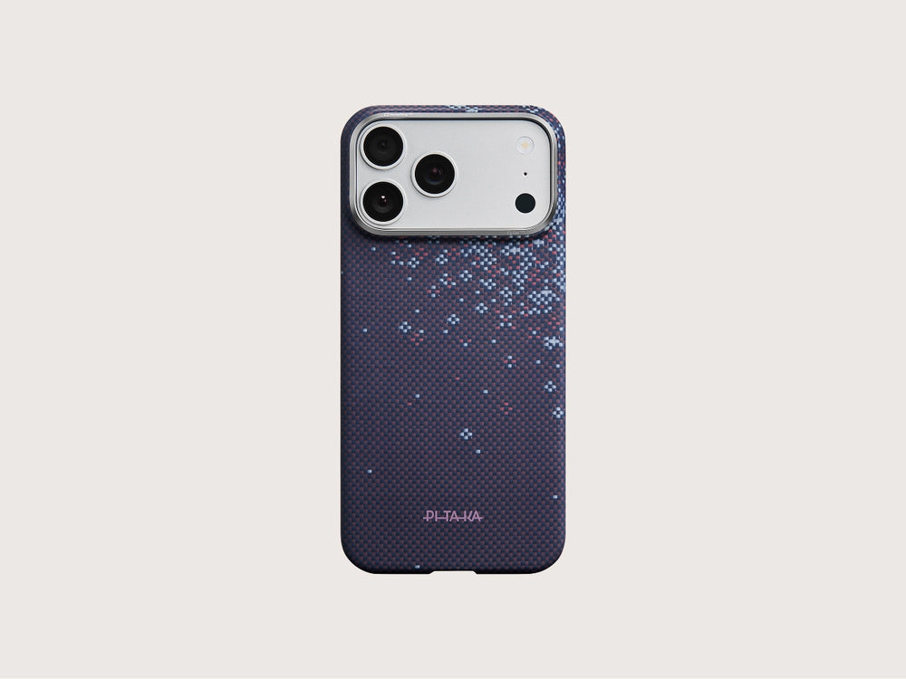 iPhone 17 Pro Max Karbon Kılıf MagSafe Uyumlu Aramid Fiber - Edge Midnight Black