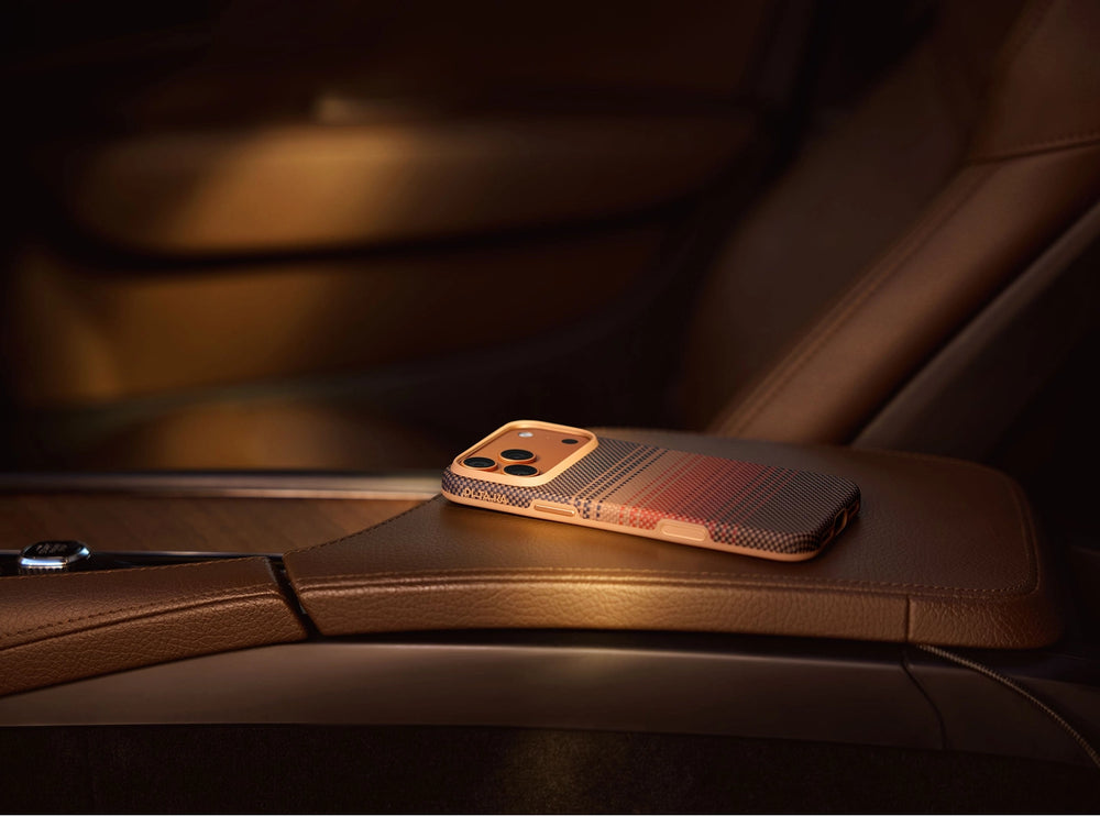 iPhone 17 Pro Karbon Kılıf MagSafe Uyumlu Aramid Fiber - Summa Sunset