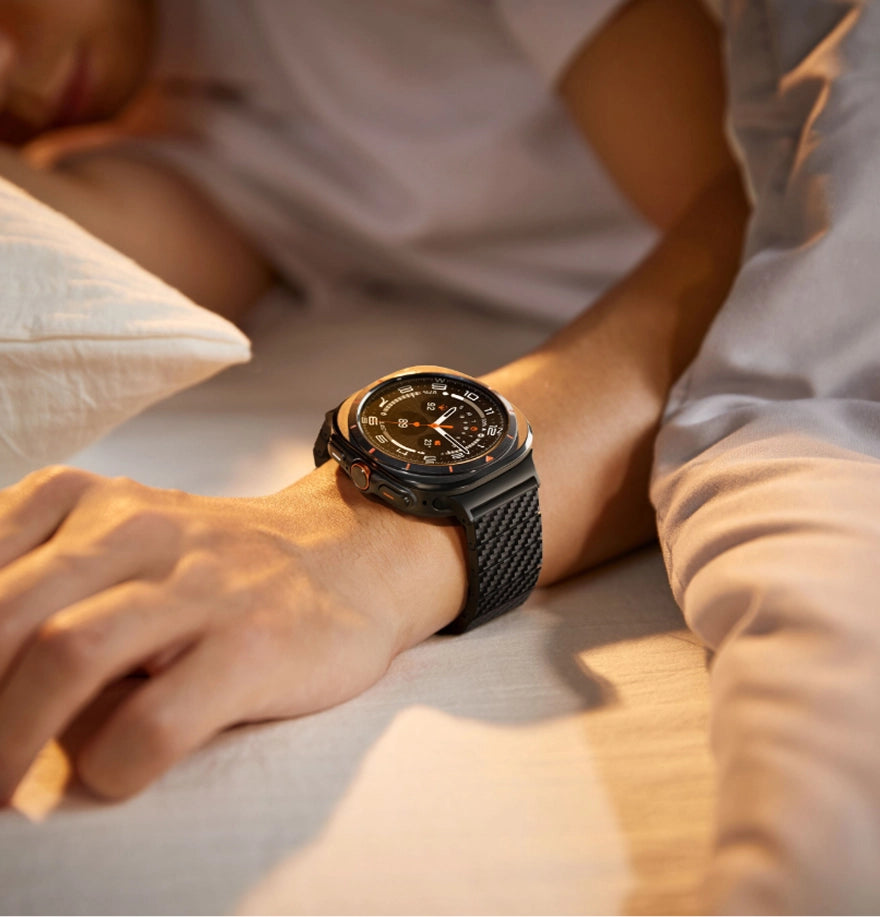 Galaxy Watch Karbon Fiber Kordon Modern Serisi Black-Grey Twill