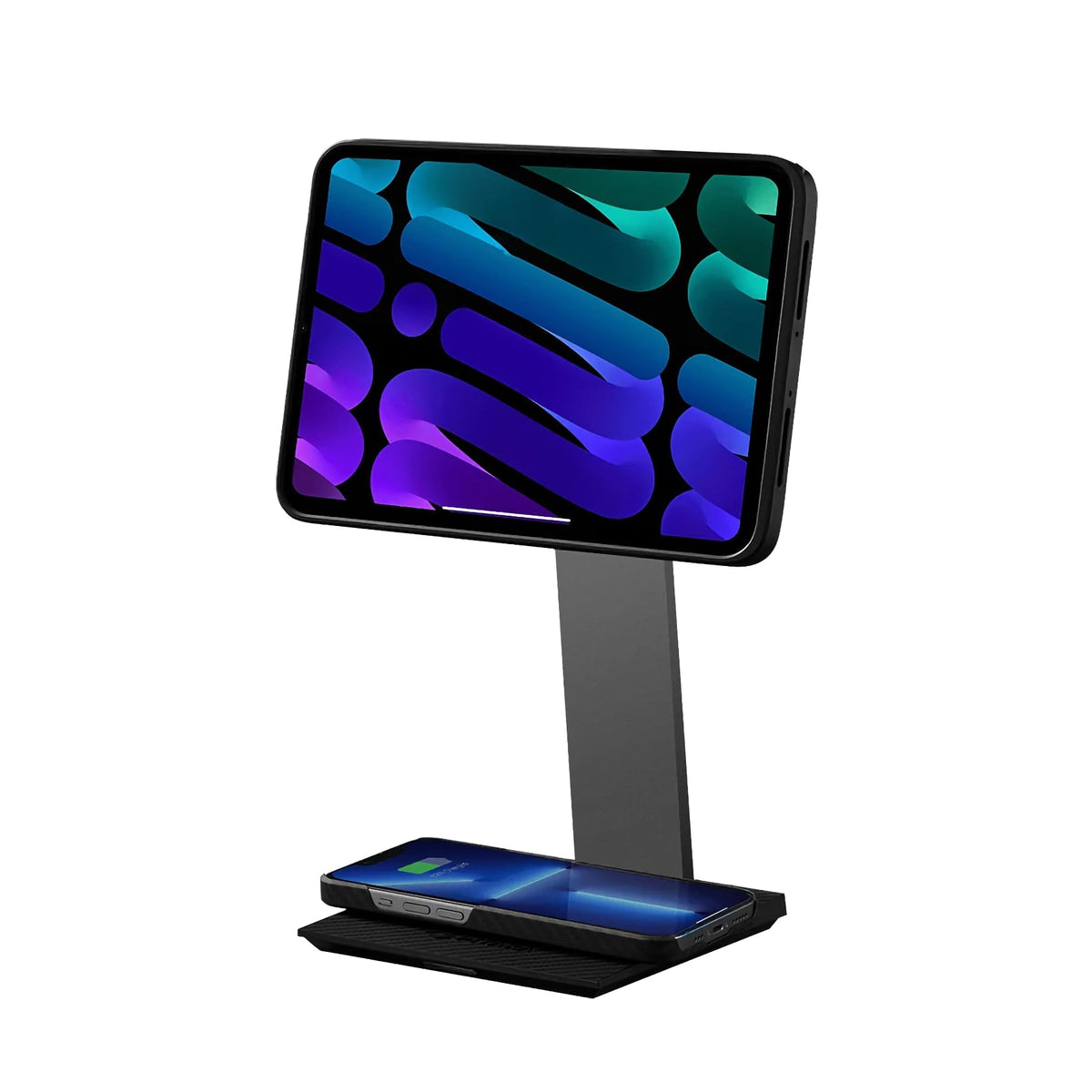 Pitaka MagEZ iPad Stand - iPhone / AirPods Wireless Şarj Özellikli Siyah