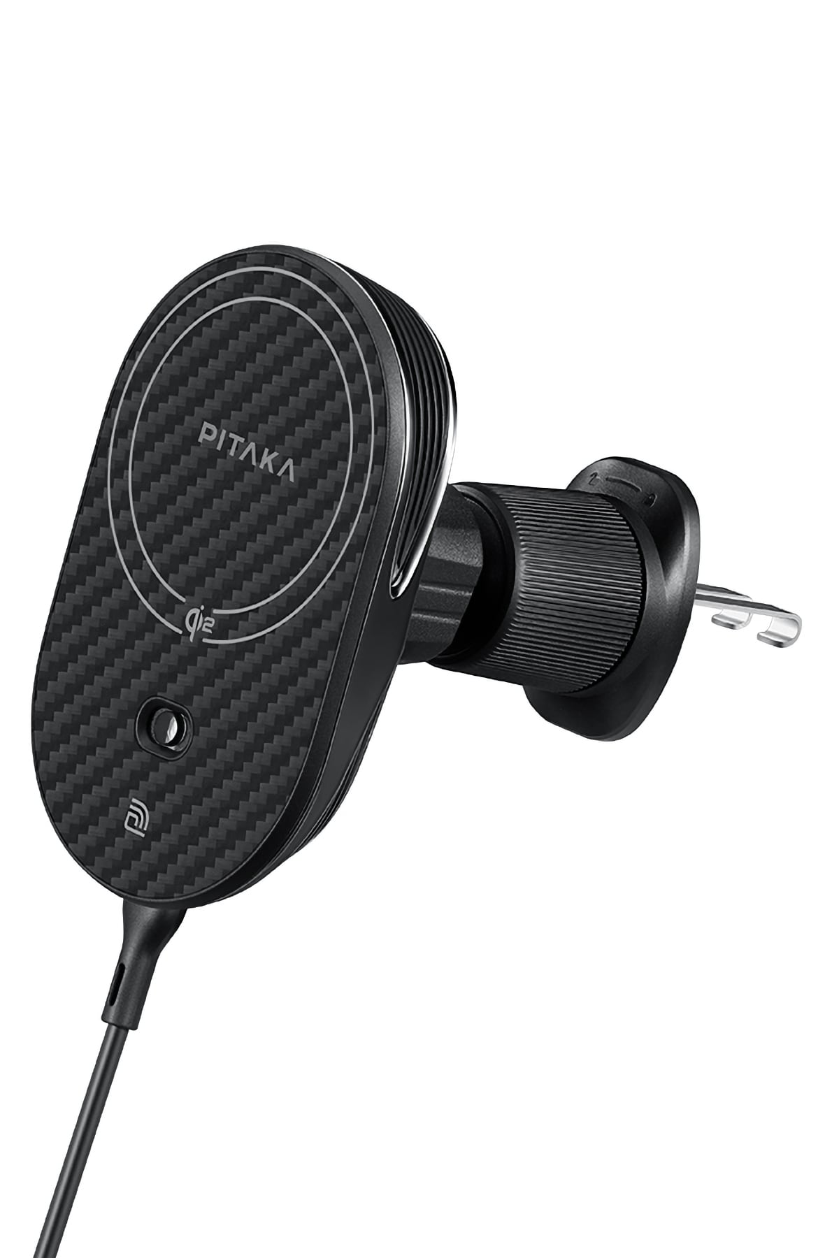 Pitaka MagEZ Pro 2 Magsafe Şarj Özellikli Qi2 Aramid Fiber Araç Telefon Tutucu