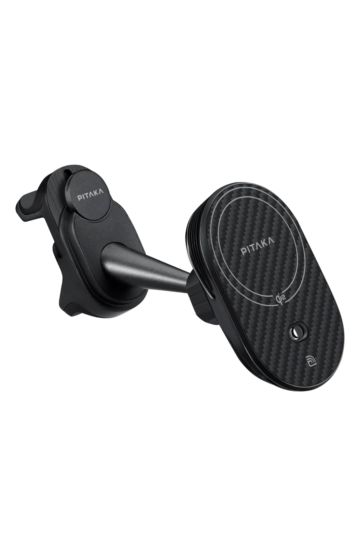 Pitaka MagEZ Pro 2 Tesla Model Y ve Model 3 uyumlu Magsafe Şarj Özellikli Qi2 Aramid Fiber Araç Telefon Tutucu