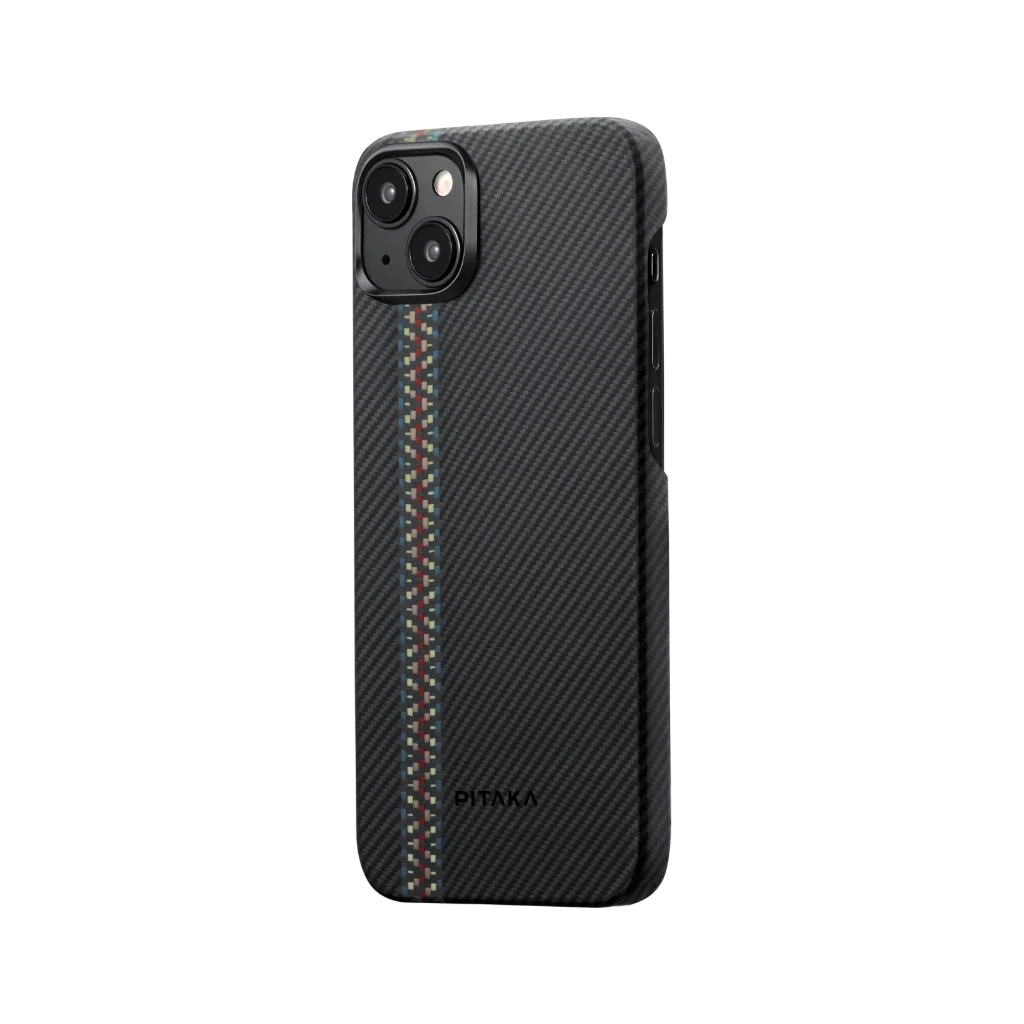 Pitaka iPhone 15 Plus Karbon Kılıf MagSafe Uyumlu Aramid Fiber - Edge Rhapsody