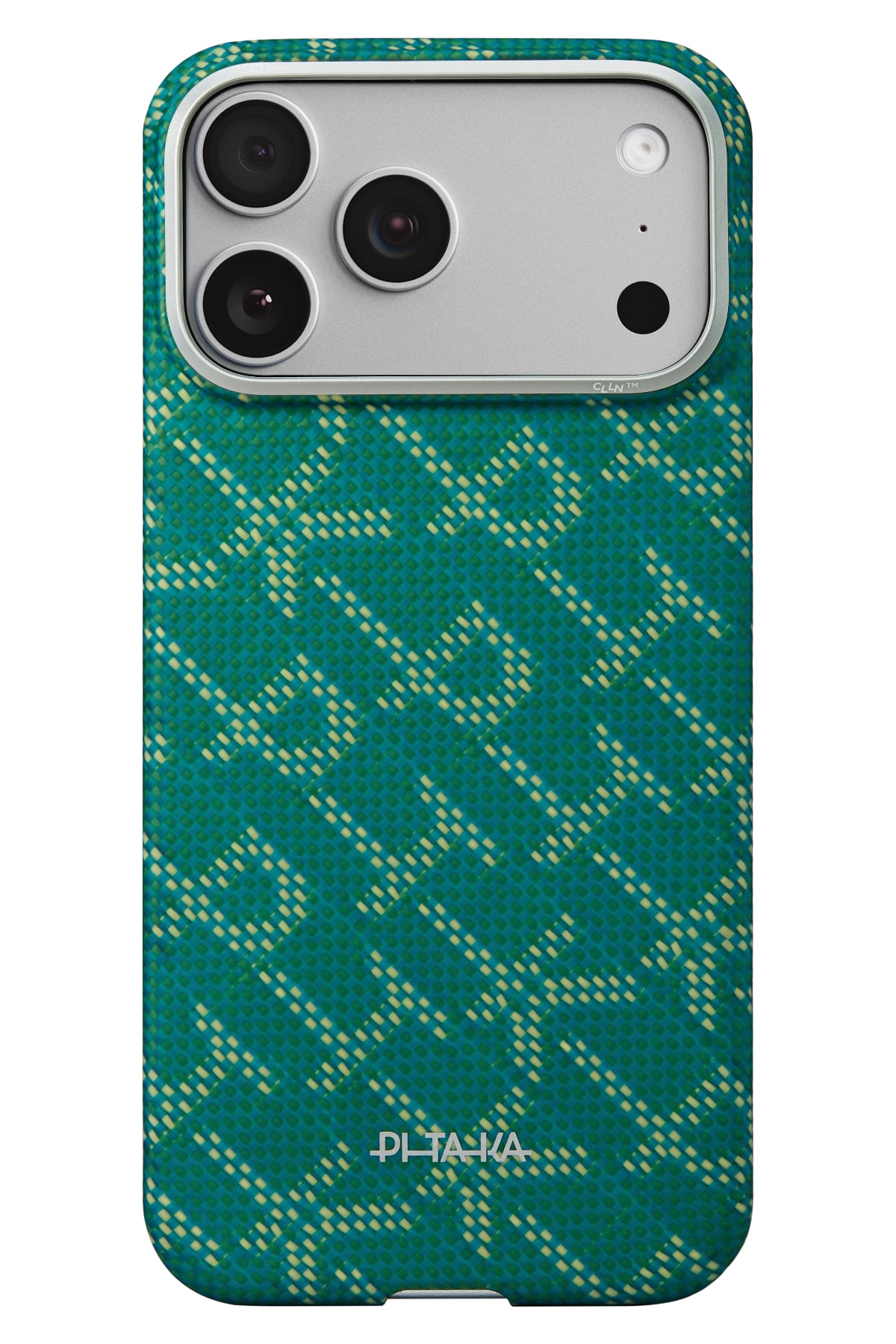 Pitaka Monogram iPhone 17 Pro MagSafe Uyumlu Aramid Fiber Kılıf Yeşil