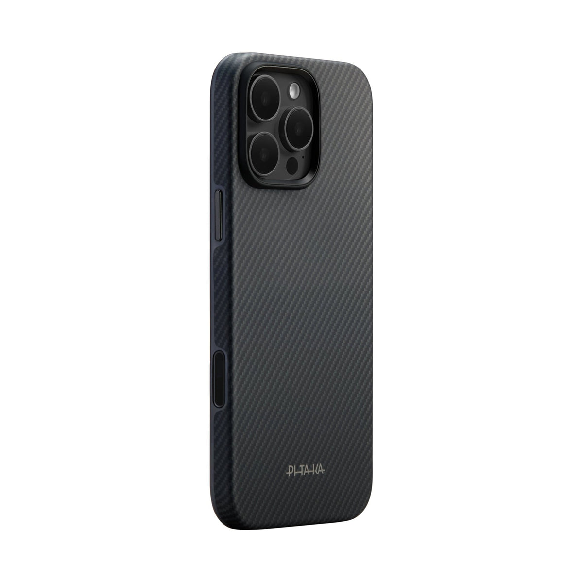 iPhone 16 Pro Karbon Kılıf MagSafe Uyumlu Aramid Fiber - Summa 600D Black Gray Yeni Seri