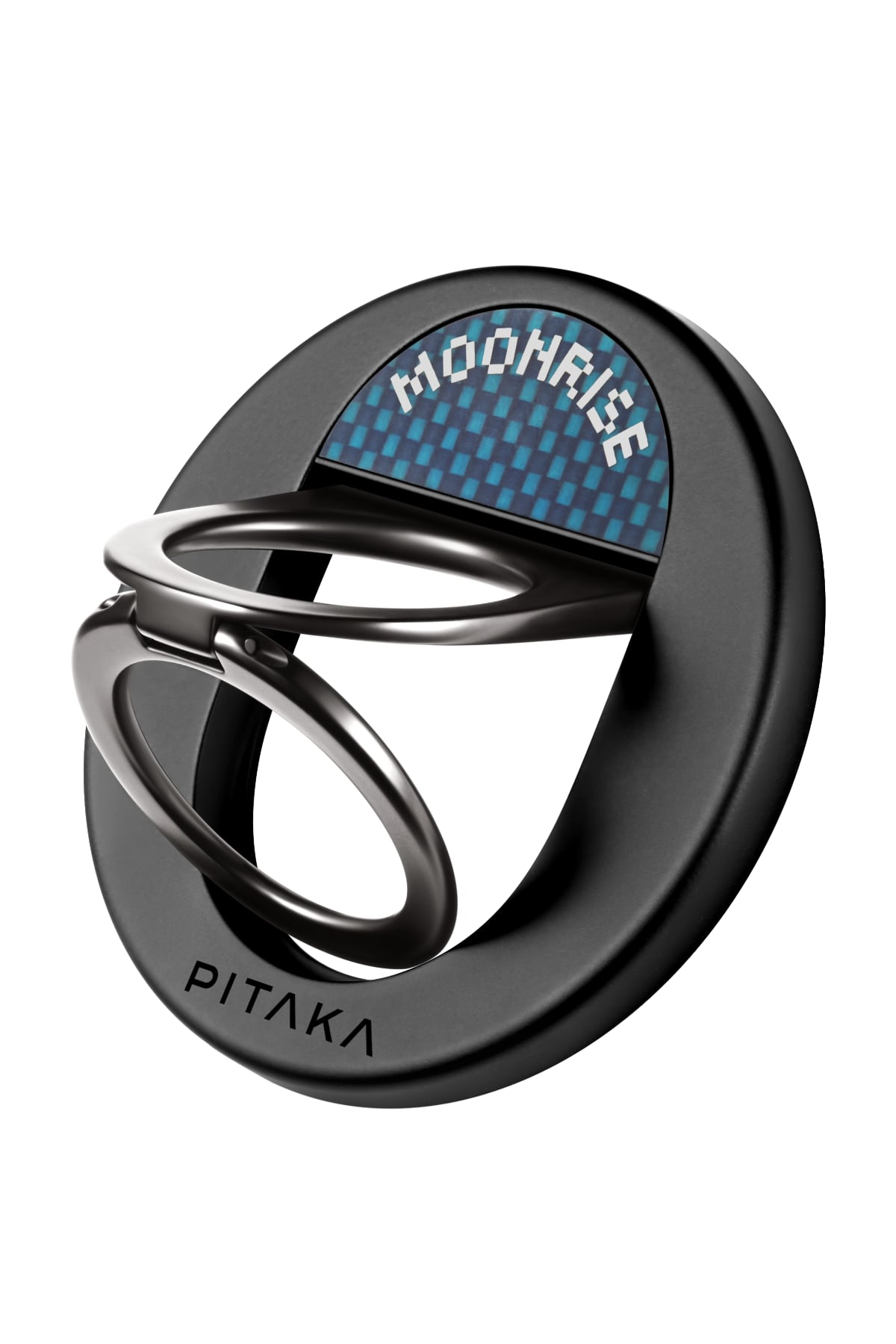 Pitaka Aramid Fiber MagEZ Grip 3 Magsafe Magnetik Ring Stand Telefon Tutucu Moonrise