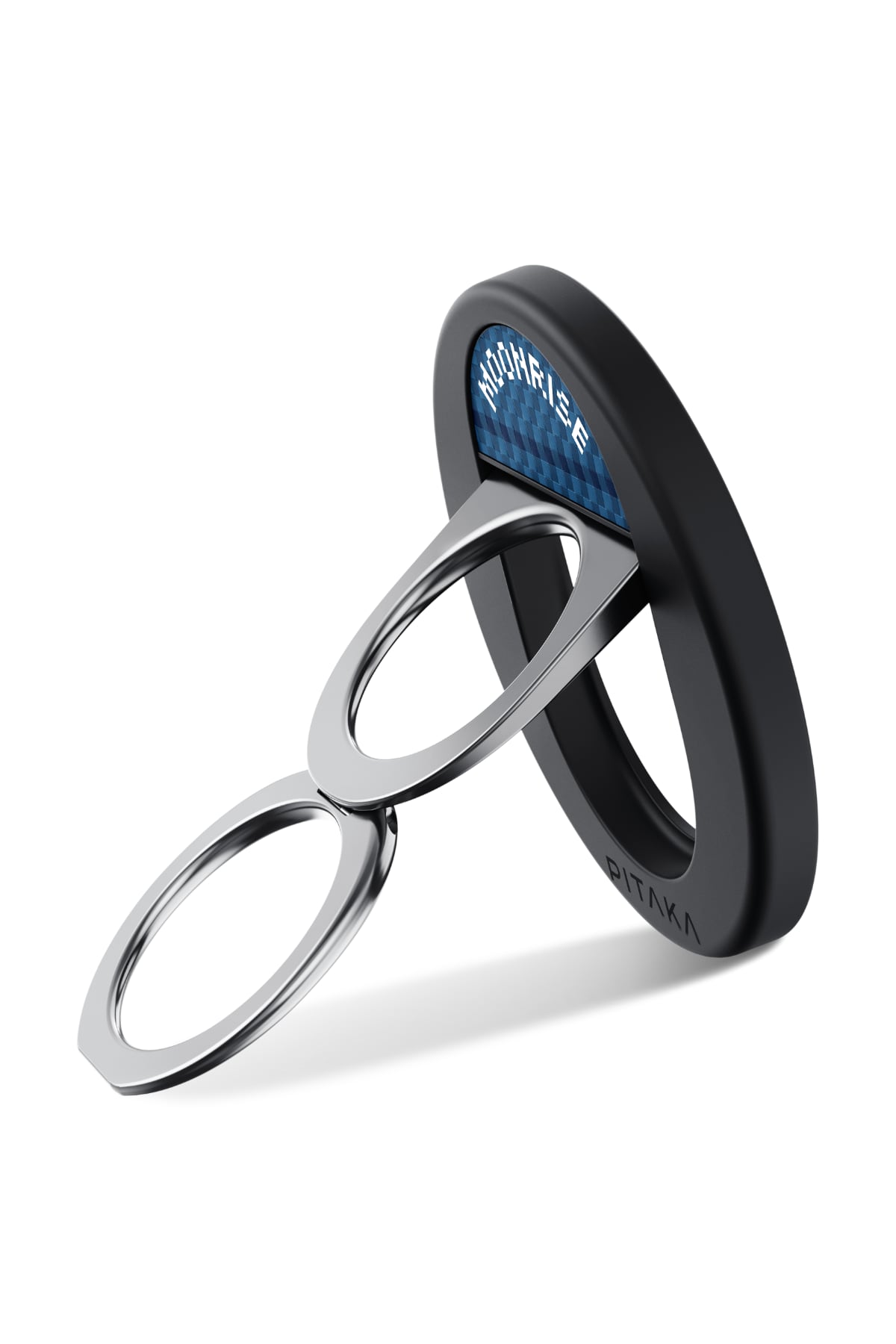 Pitaka Aramid Fiber MagEZ Grip 3 Magsafe Magnetik Ring Stand Telefon Tutucu Moonrise