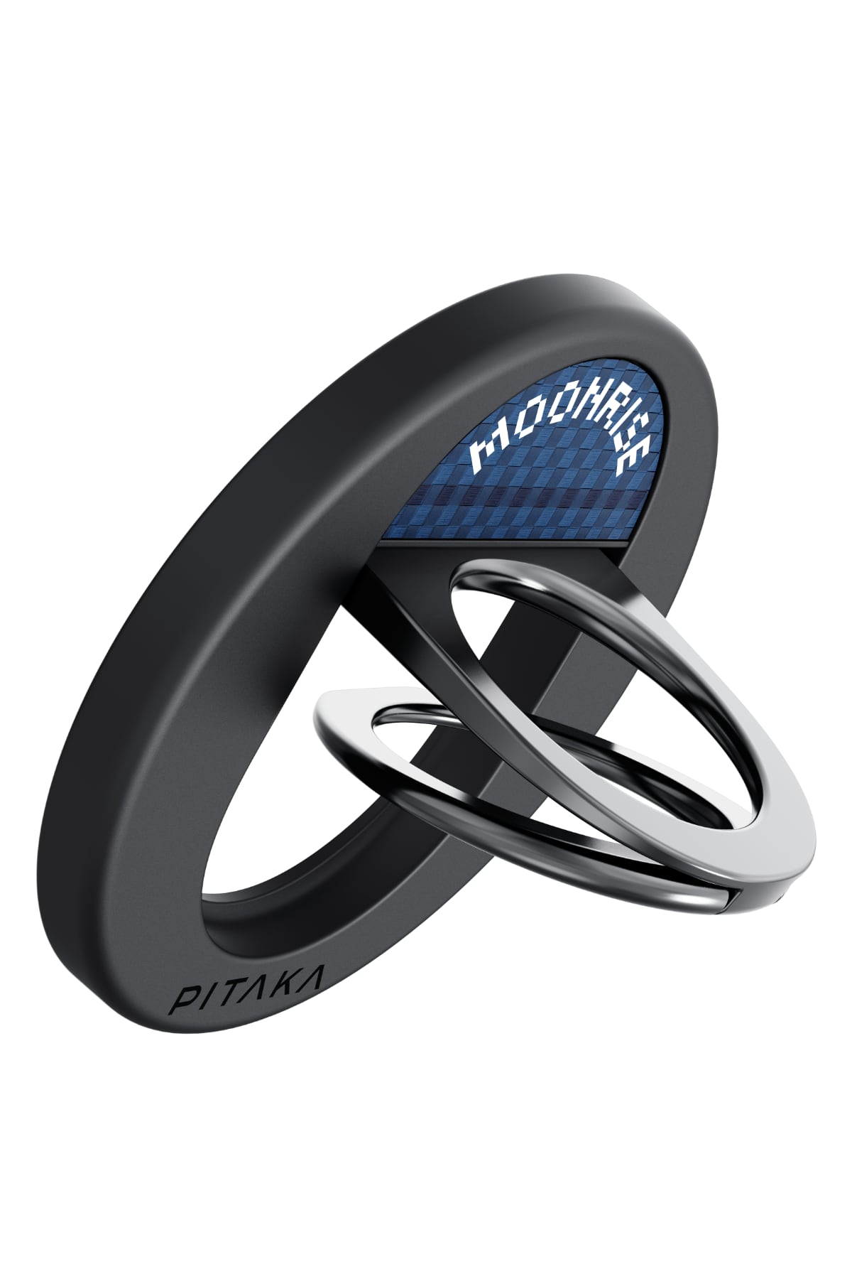 Pitaka Aramid Fiber MagEZ Grip 3 Magsafe Magnetik Ring Stand Telefon Tutucu Moonrise