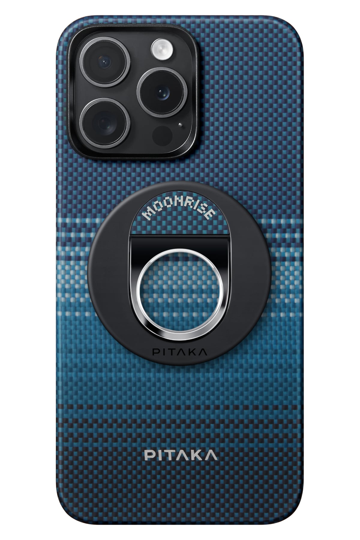 Pitaka Aramid Fiber MagEZ Grip 3 Magsafe Magnetik Ring Stand Telefon Tutucu Moonrise