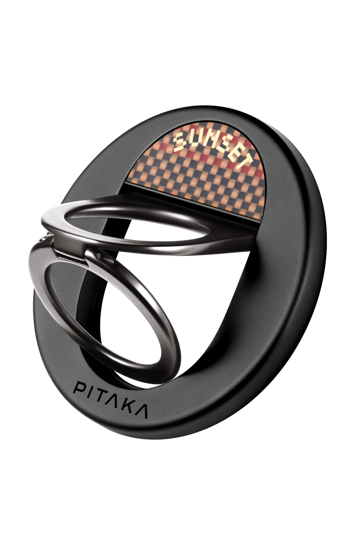 Pitaka Aramid Fiber MagEZ Grip 3 Magsafe Magnetik Ring Stand Telefon Tutucu Sunset