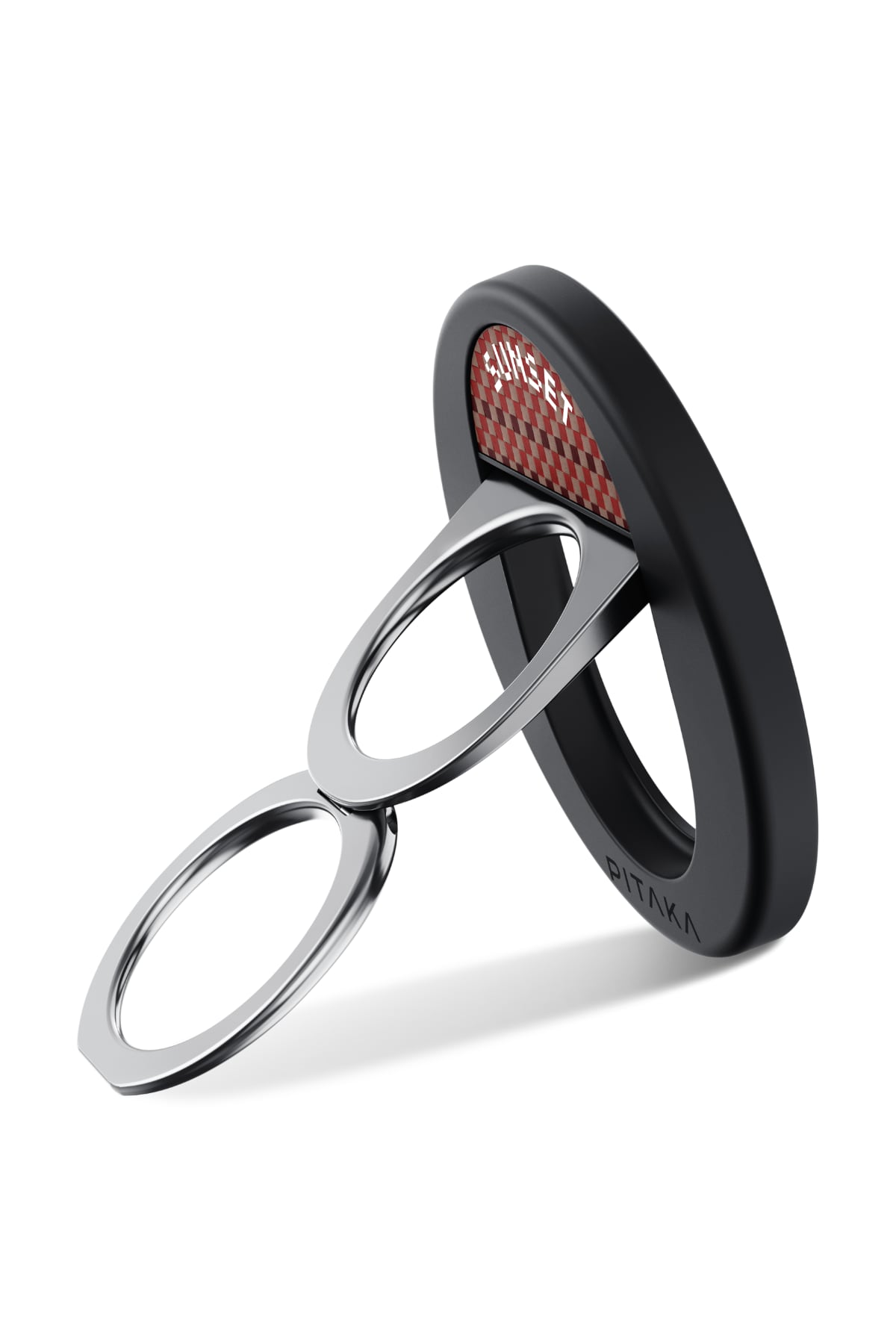 Pitaka Aramid Fiber MagEZ Grip 3 Magsafe Magnetik Ring Stand Telefon Tutucu Sunset