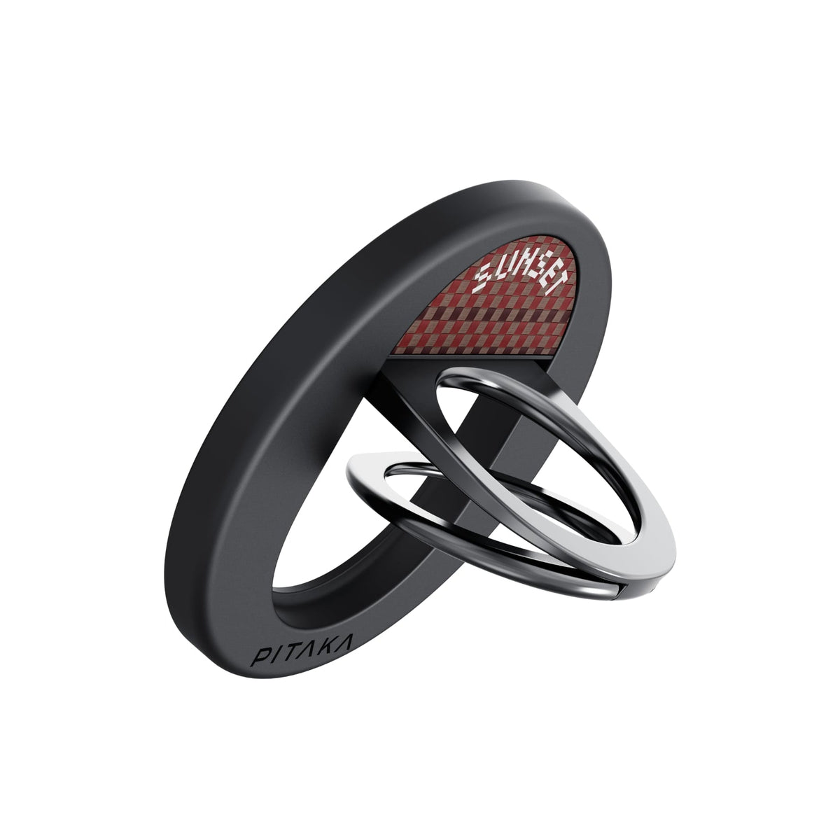 Pitaka Aramid Fiber MagEZ Grip 3 Magsafe Magnetik Ring Stand Telefon Tutucu Sunset