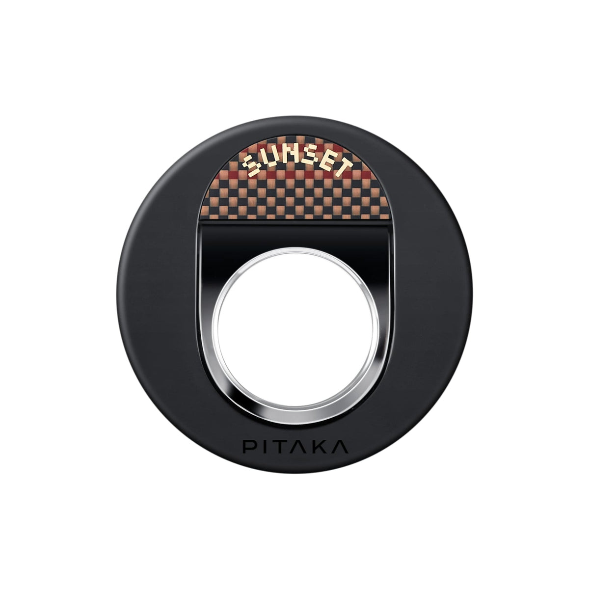 Pitaka Aramid Fiber MagEZ Grip 3 Magsafe Magnetik Ring Stand Telefon Tutucu Sunset