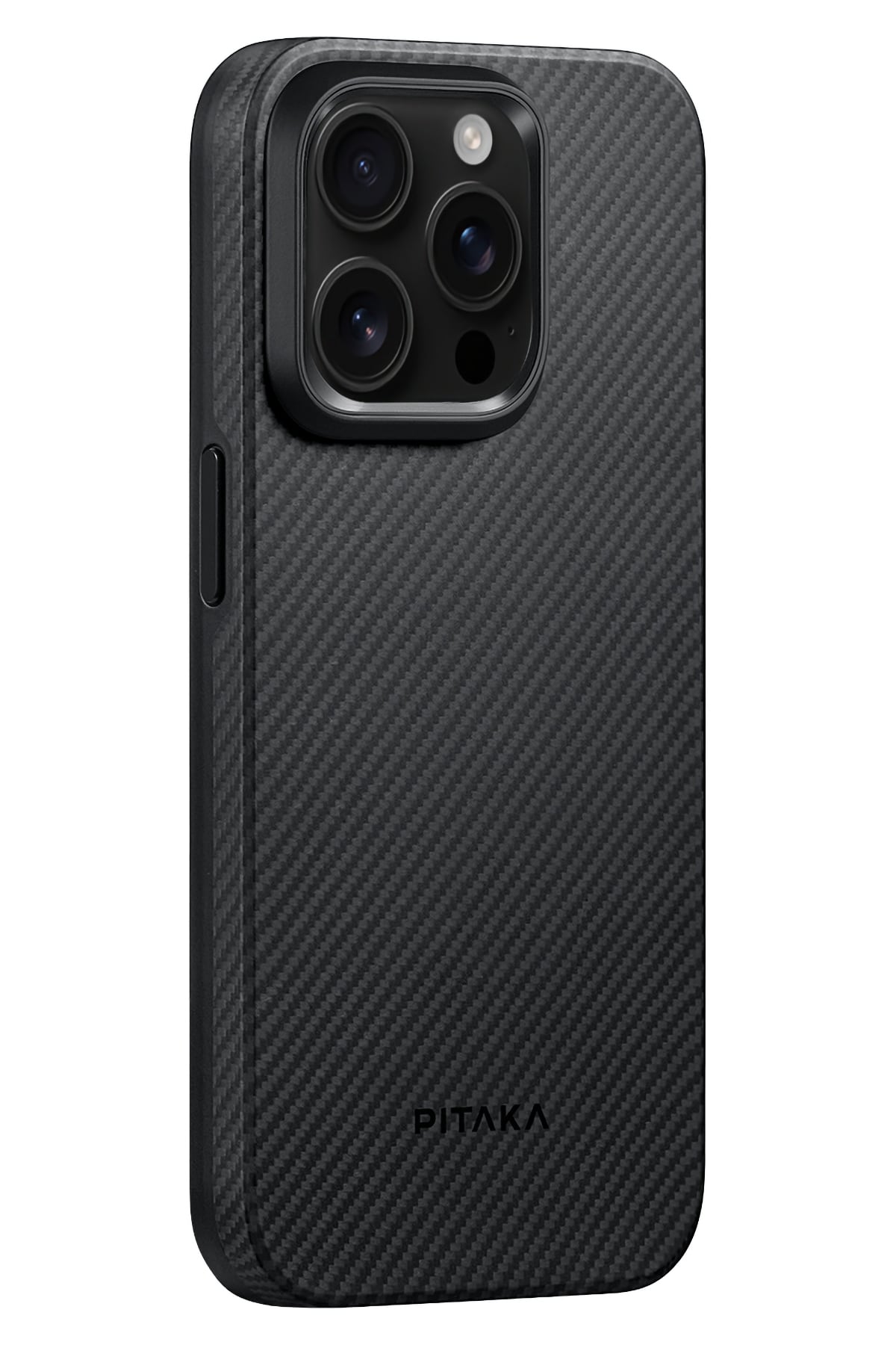 Pitaka Classic Military-Grade iPhone 15 Pro Max MagSafe Uyumlu 600D Aramid Fiber Kılıf Siyah