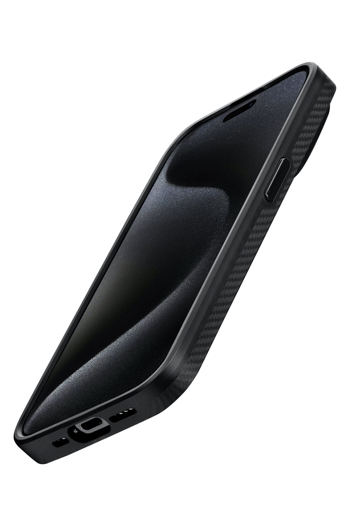 Pitaka Classic Military-Grade iPhone 15 Pro Max MagSafe Uyumlu 600D Aramid Fiber Kılıf Siyah