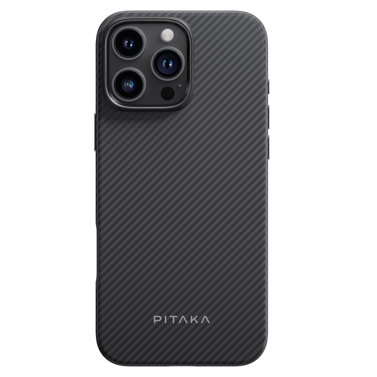 iPhone 16 Pro Karbon Kılıf MagSafe Uyumlu Aramid Fiber - Summa 600D Black Gray