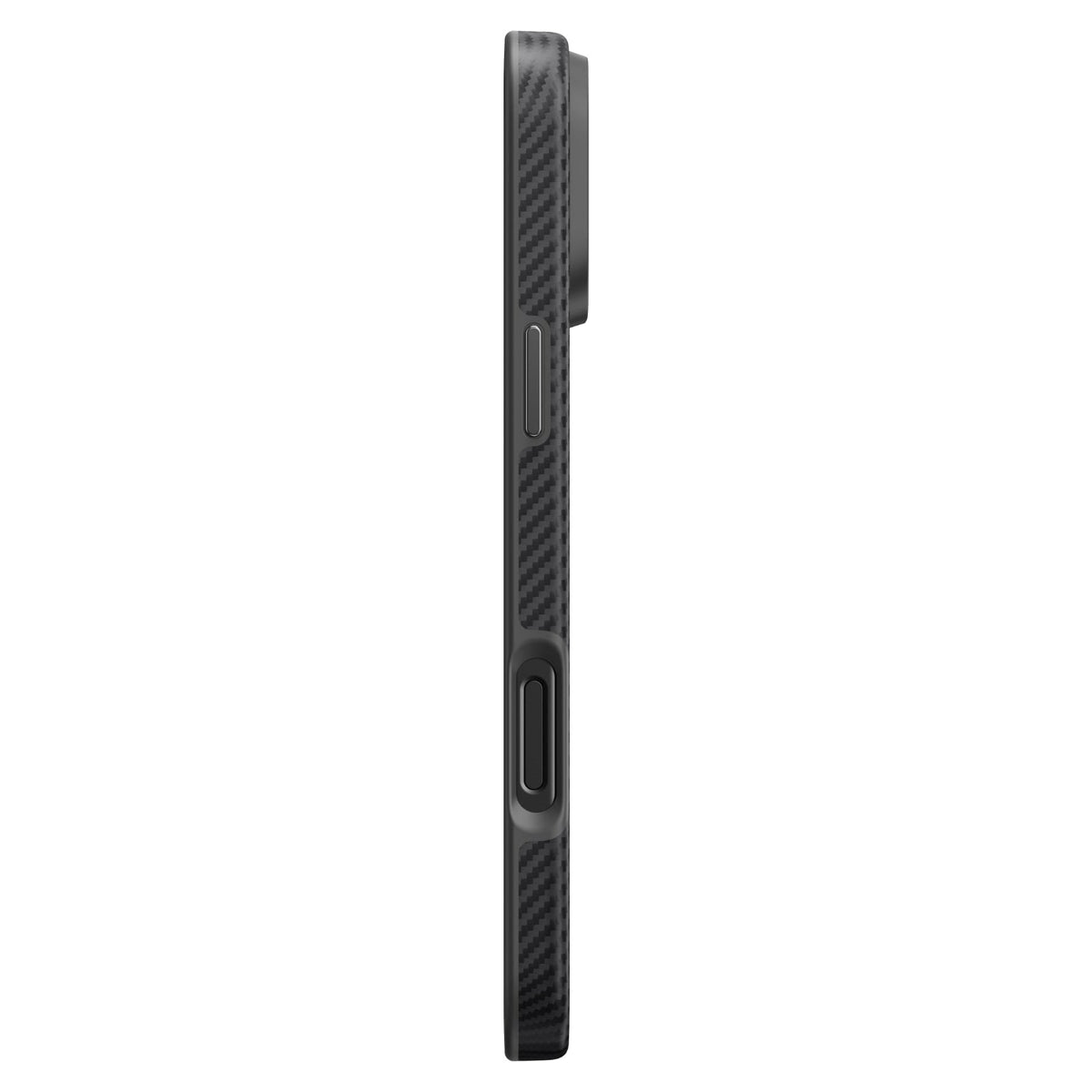 Pitaka iPhone 16 Pro Karbon Kılıf MagSafe Uyumlu Aramid Fiber - Summa 600D Black Gray