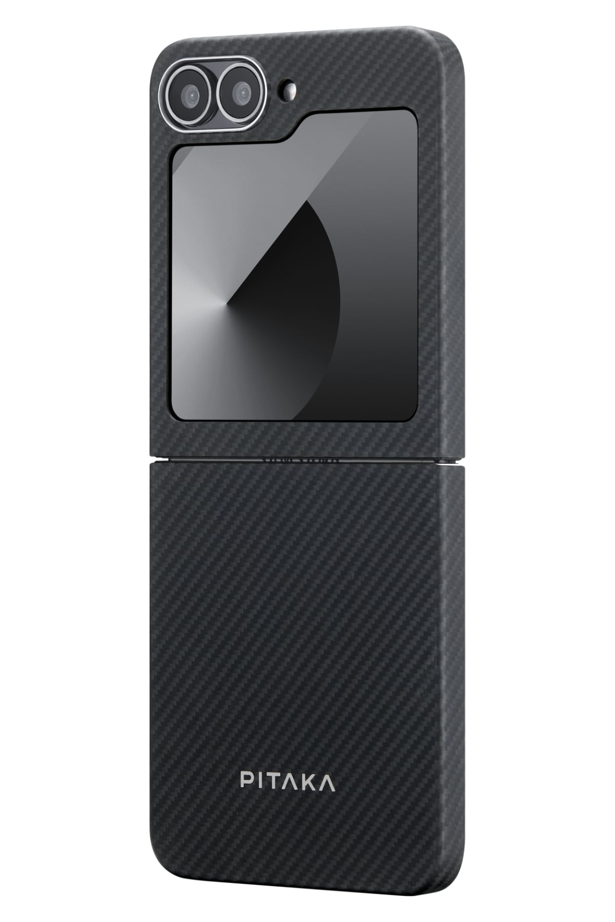 Pitaka Classic Ultra Slim Galaxy Z Flip 6 MagSafe Uyumlu Aramid Fiber Kılıf Siyah