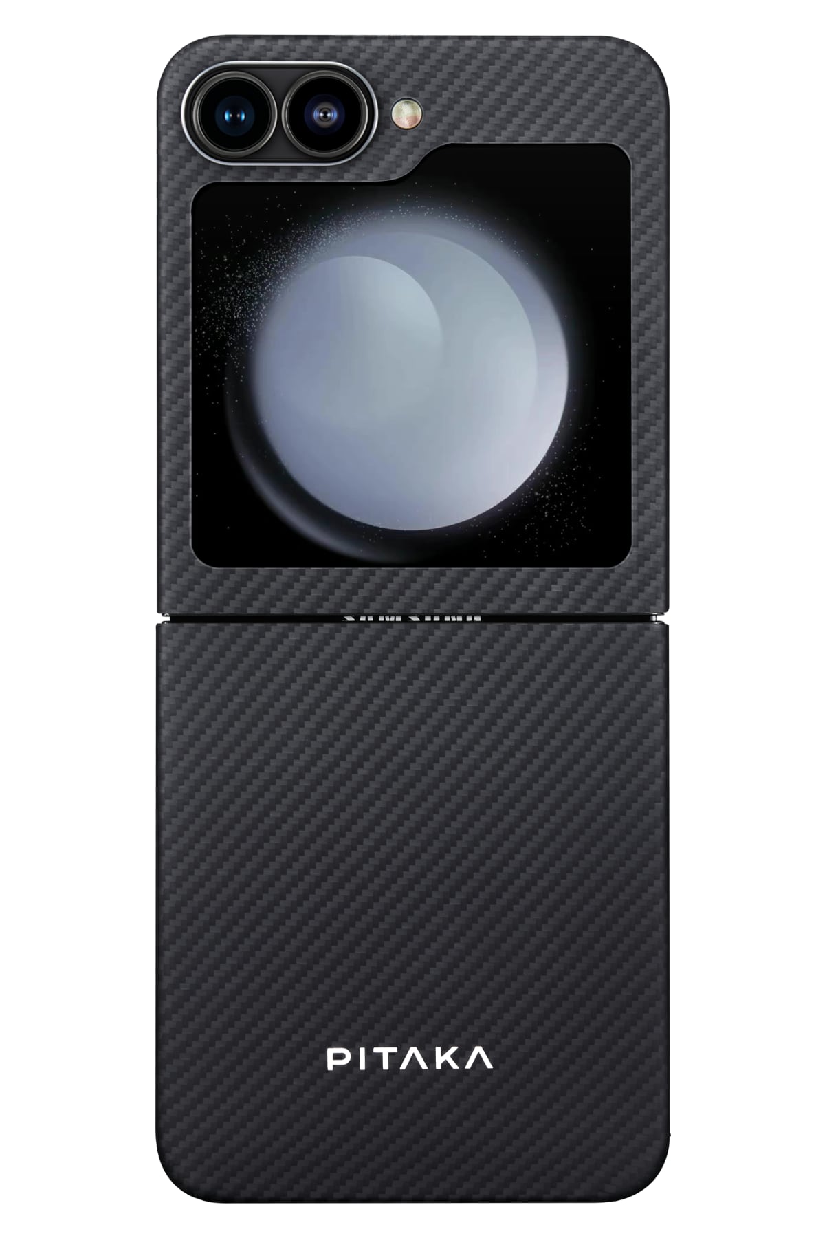 Pitaka Classic Ultra Slim Galaxy Z Flip 6 MagSafe Uyumlu Aramid Fiber Kılıf Siyah