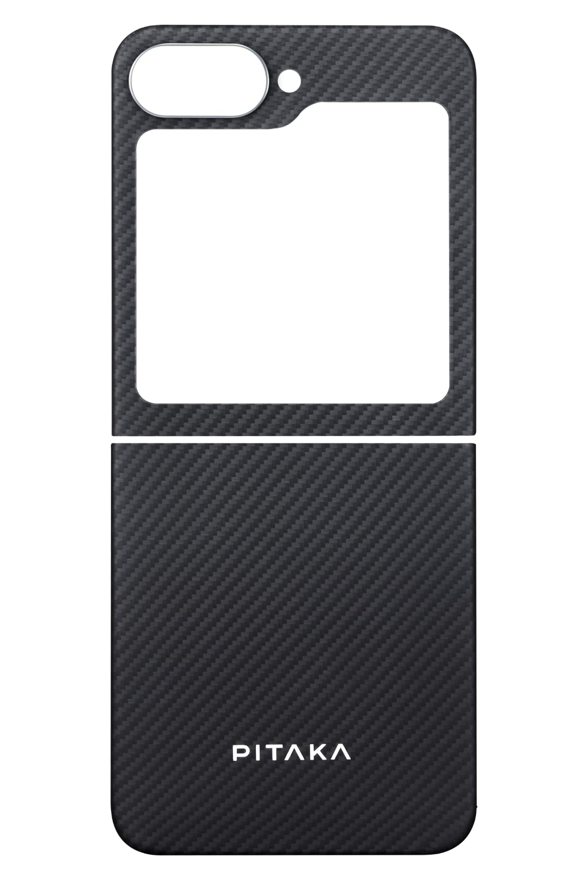 Pitaka Classic Ultra Slim Galaxy Z Flip 6 MagSafe Uyumlu Aramid Fiber Kılıf Siyah