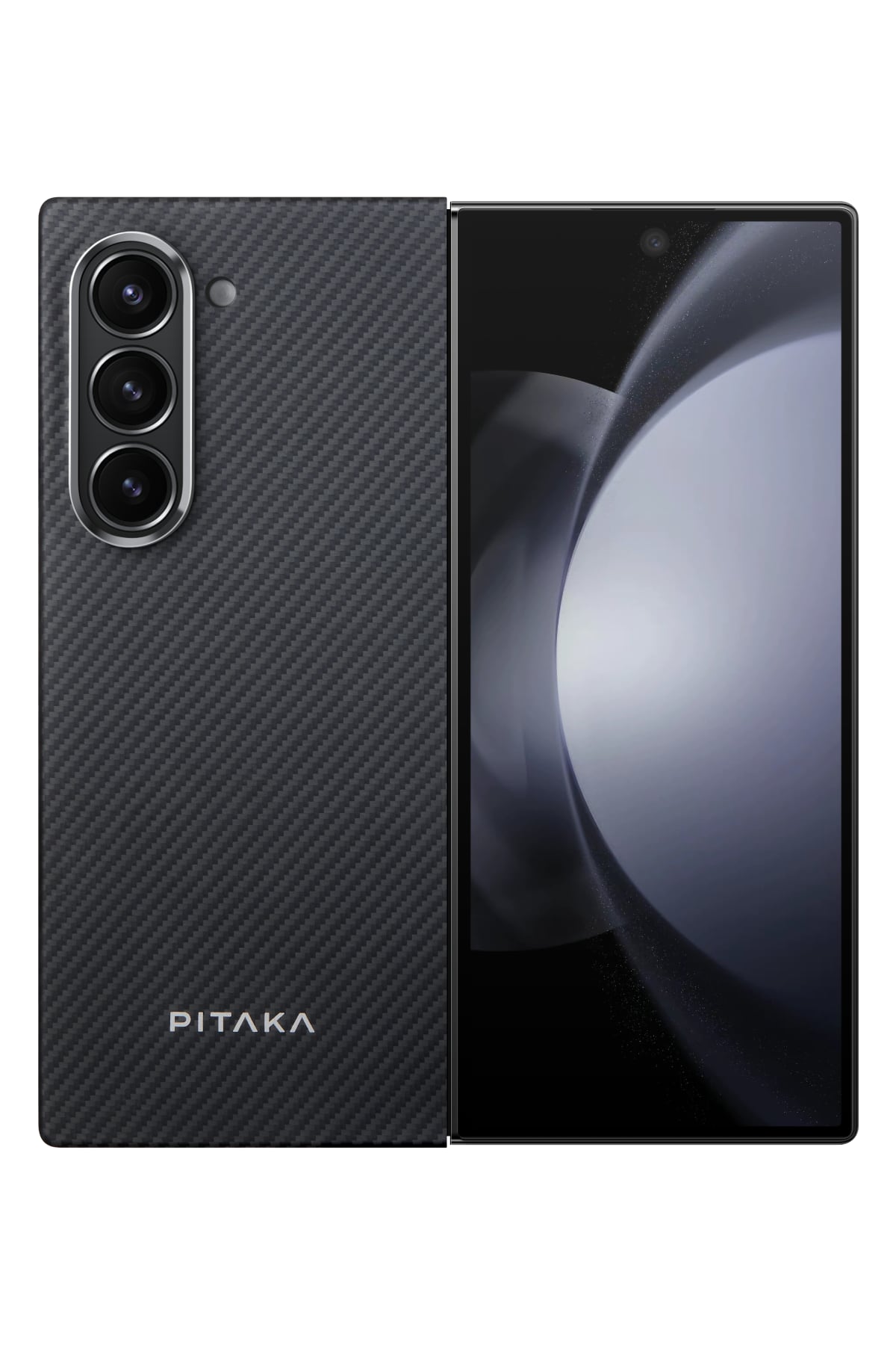 Pitaka Classic Ultra Slim Galaxy Z Fold 6 MagSafe Uyumlu Aramid Fiber Kılıf Siyah