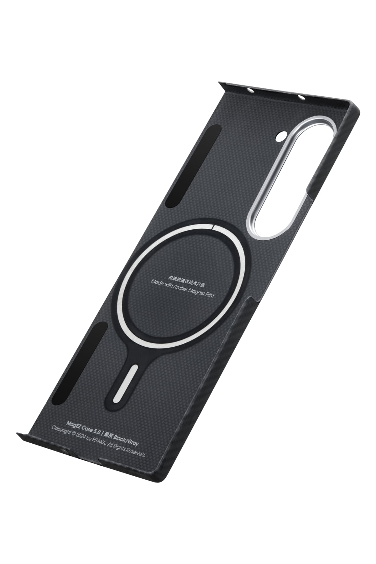 Pitaka Classic Ultra Slim Galaxy Z Fold 6 MagSafe Uyumlu Aramid Fiber Kılıf Siyah