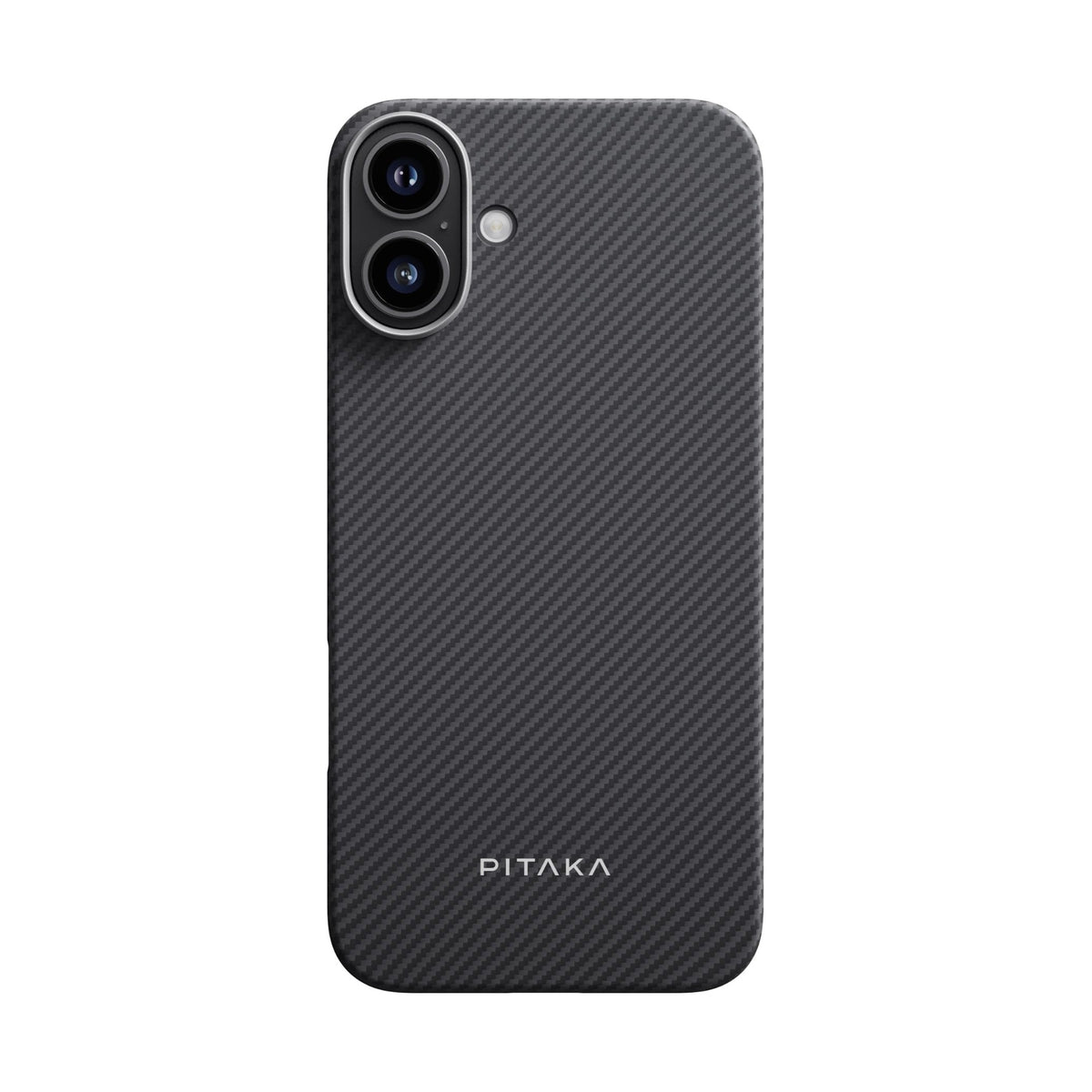 Pitaka iPhone 16 Karbon Kılıf MagSafe Uyumlu Aramid Fiber - Edge 600D Black Gray