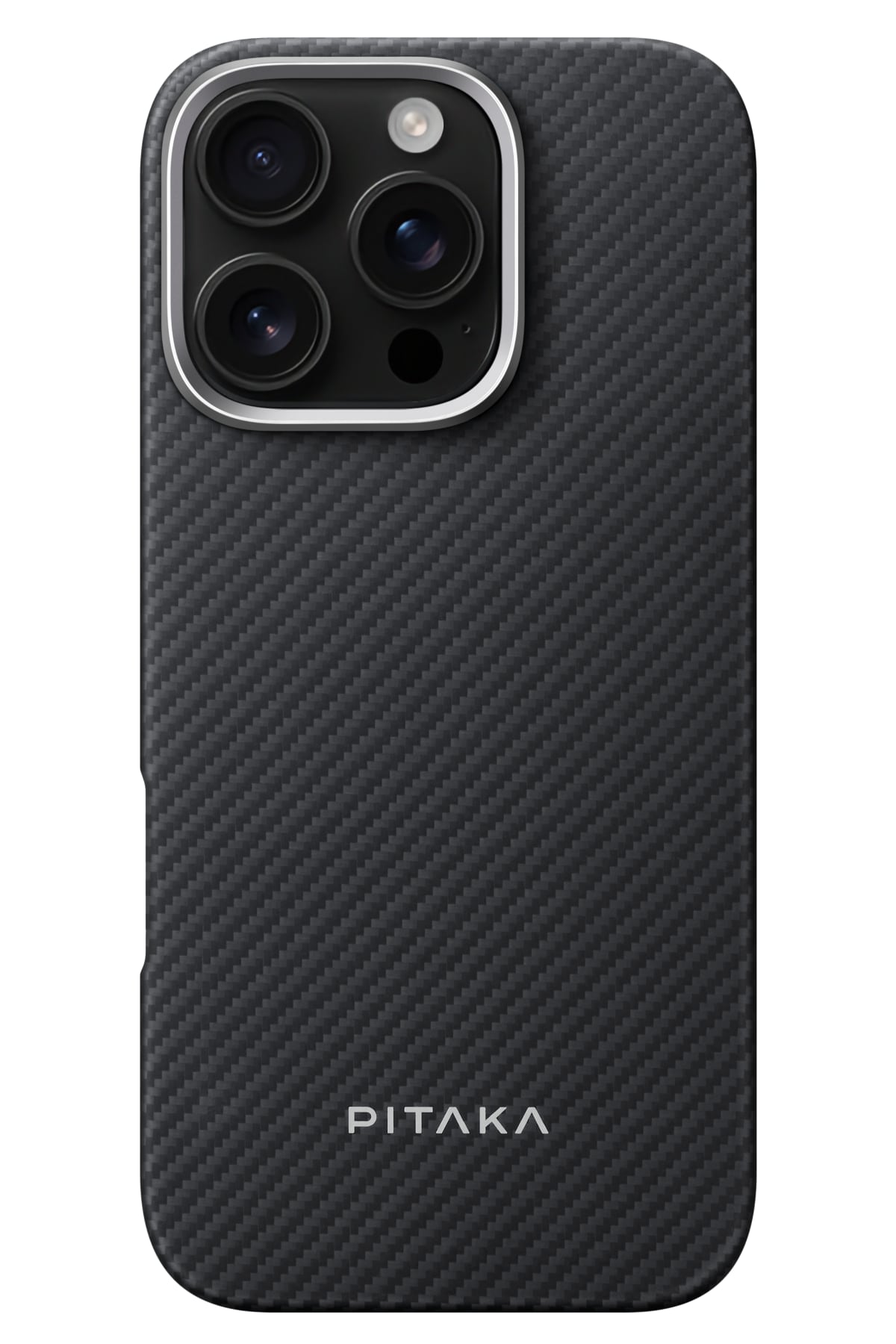 Pitaka Classic Ultra Slim iPhone 16 Pro MagSafe Uyumlu Aramid Fiber Kılıf Siyah