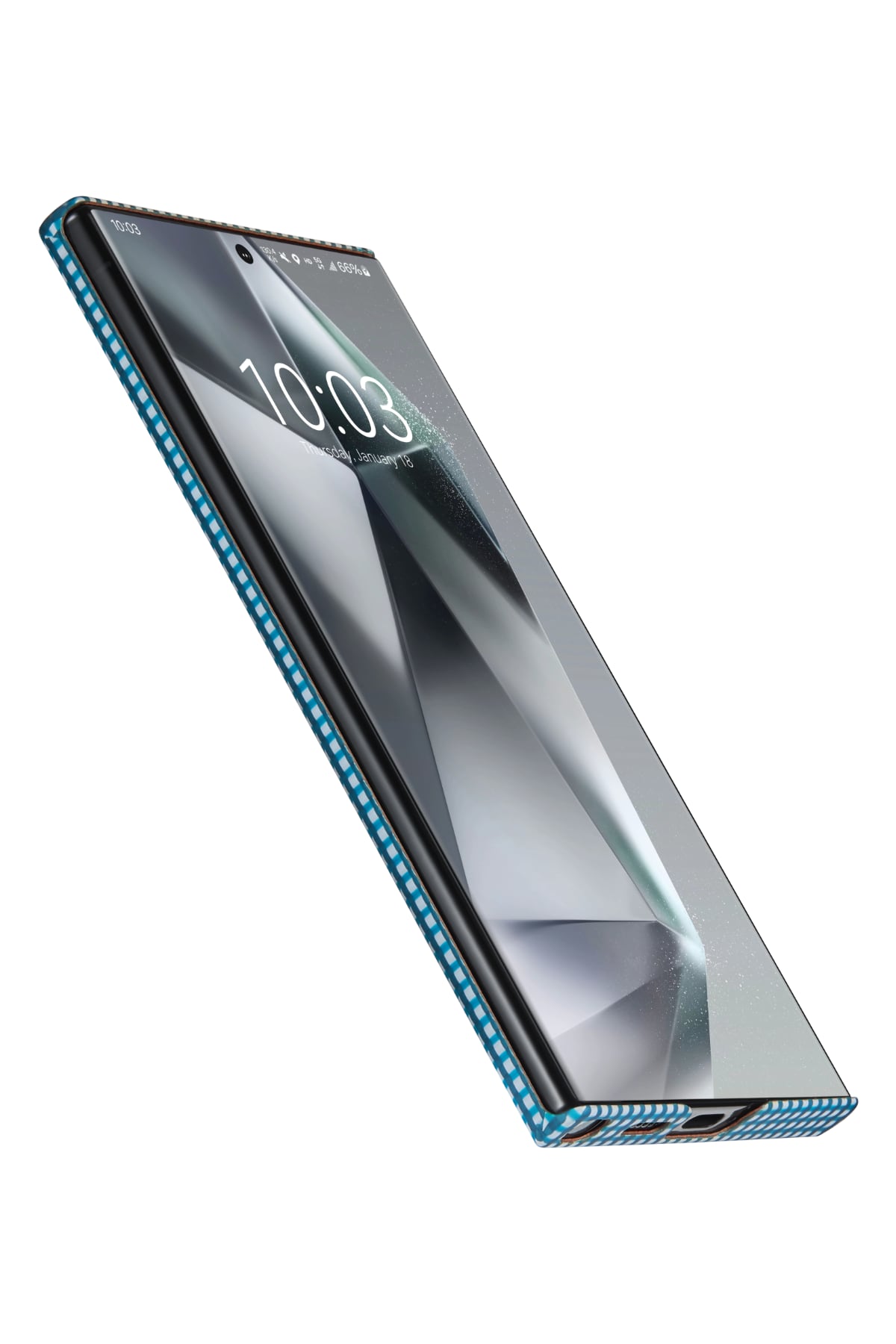 Pitaka Ice Sea Samsung Galaxy S24 Ultra Kılıf Magsafe Uyumlu 1500D Aramid Fiber