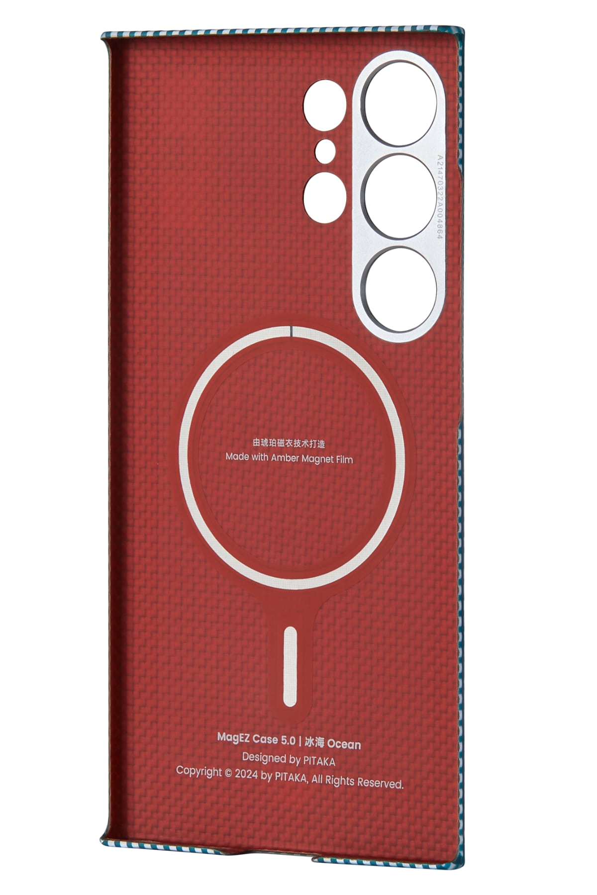 Pitaka Ice Sea Samsung Galaxy S24 Ultra Kılıf Magsafe Uyumlu 1500D Aramid Fiber