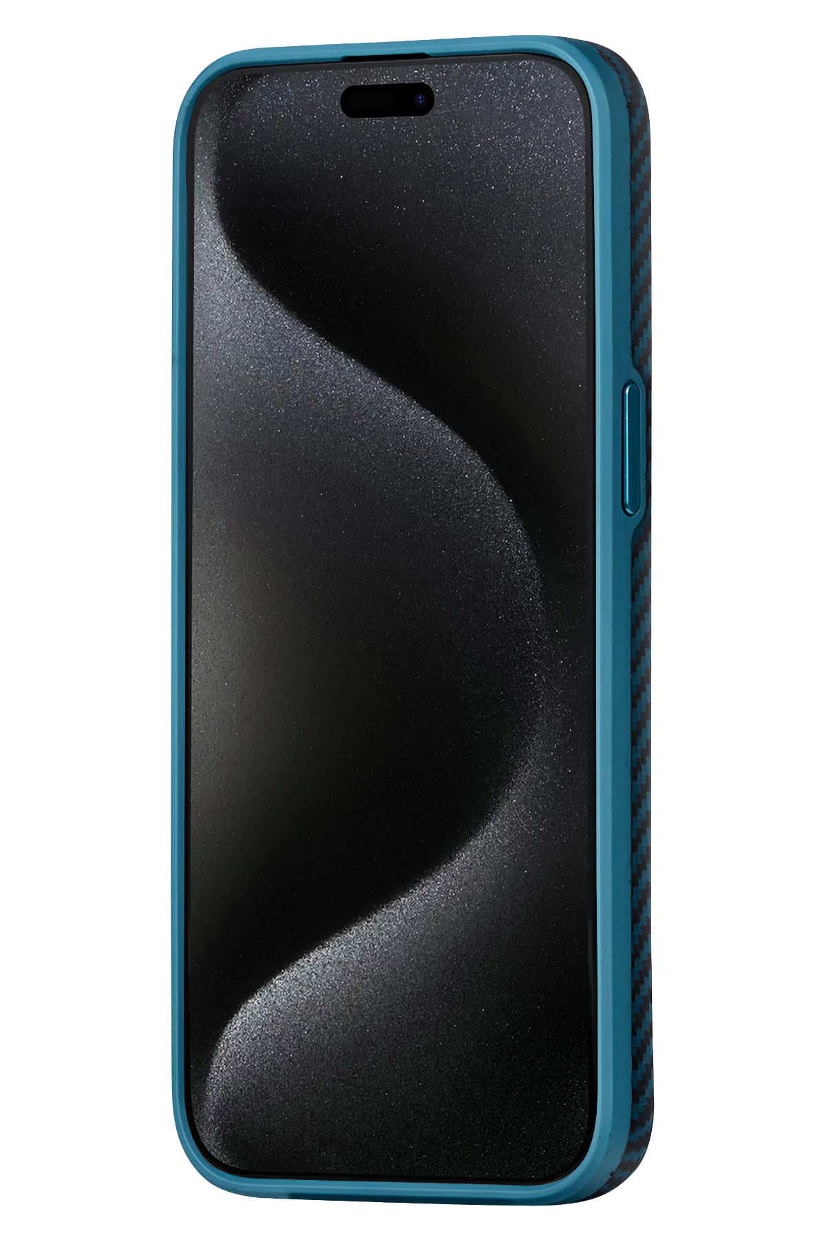 Pitaka Military-Grade iPhone 15 Pro MagSafe Uyumlu 1500D Aramid Fiber Kılıf Mavi