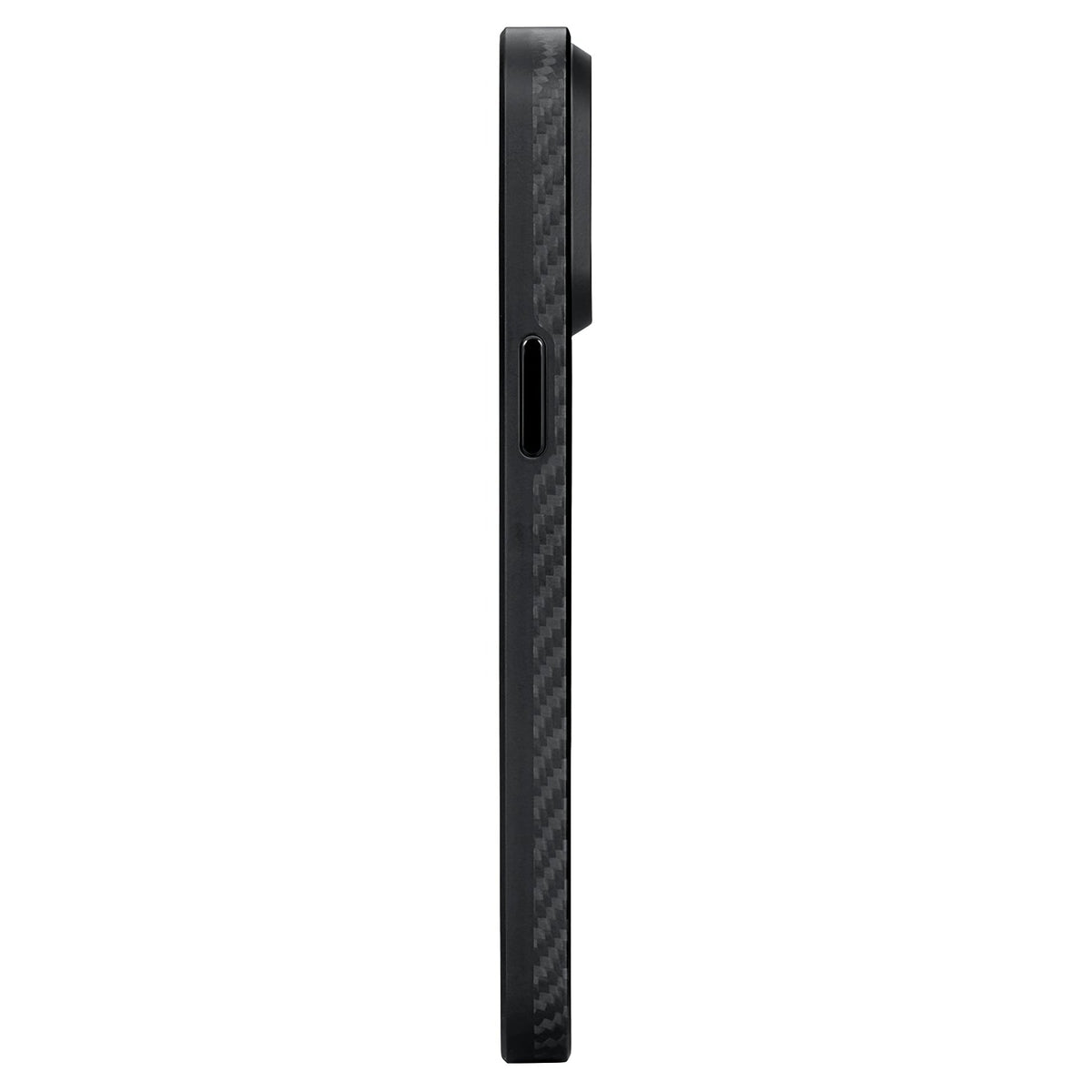 Pitaka iPhone 15 Pro Max Karbon Kılıf MagSafe Uyumlu Aramid Fiber - Cairn 1500D Black Gray