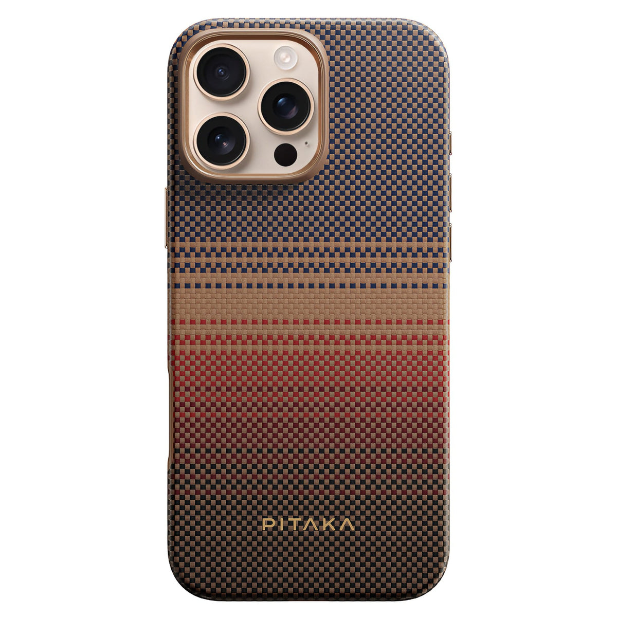Pitaka iPhone 16 Pro Karbon Kılıf MagSafe Uyumlu Aramid Fiber - Cairn Sunset