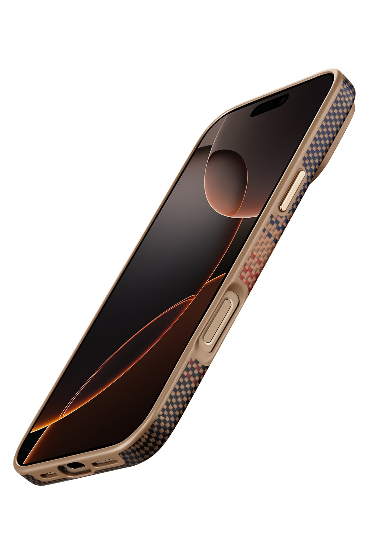 Pitaka Military-Grade iPhone 16 Pro MagSafe Uyumlu Aramid Fiber Kılıf Sunset