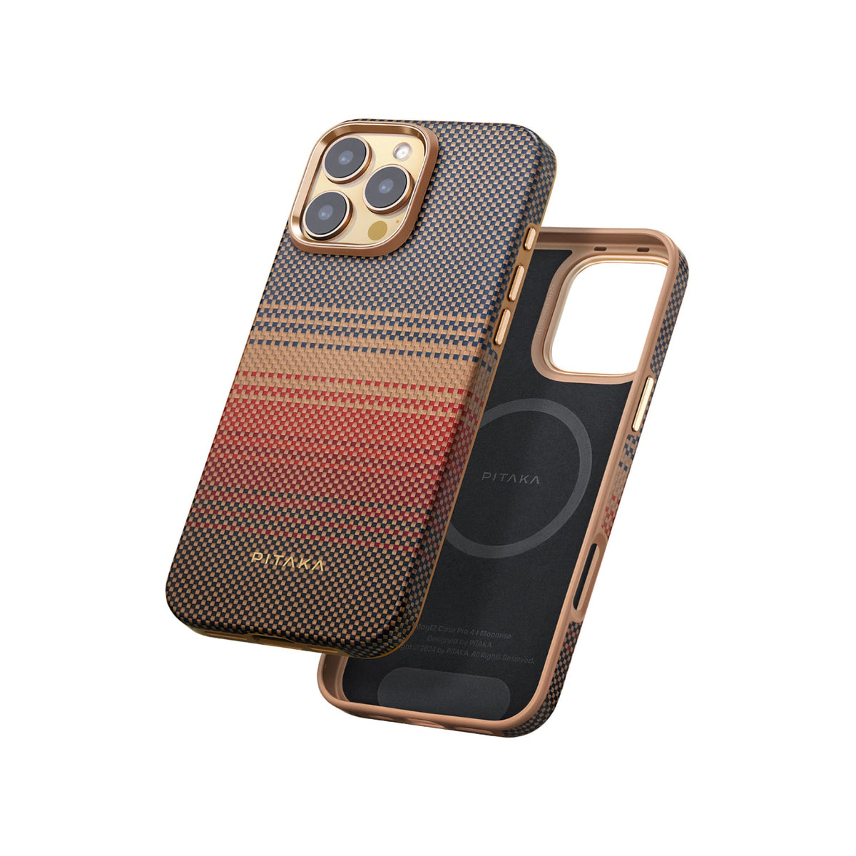 iPhone 16 Pro Karbon Kılıf MagSafe Uyumlu Aramid Fiber - Cairn Sunset