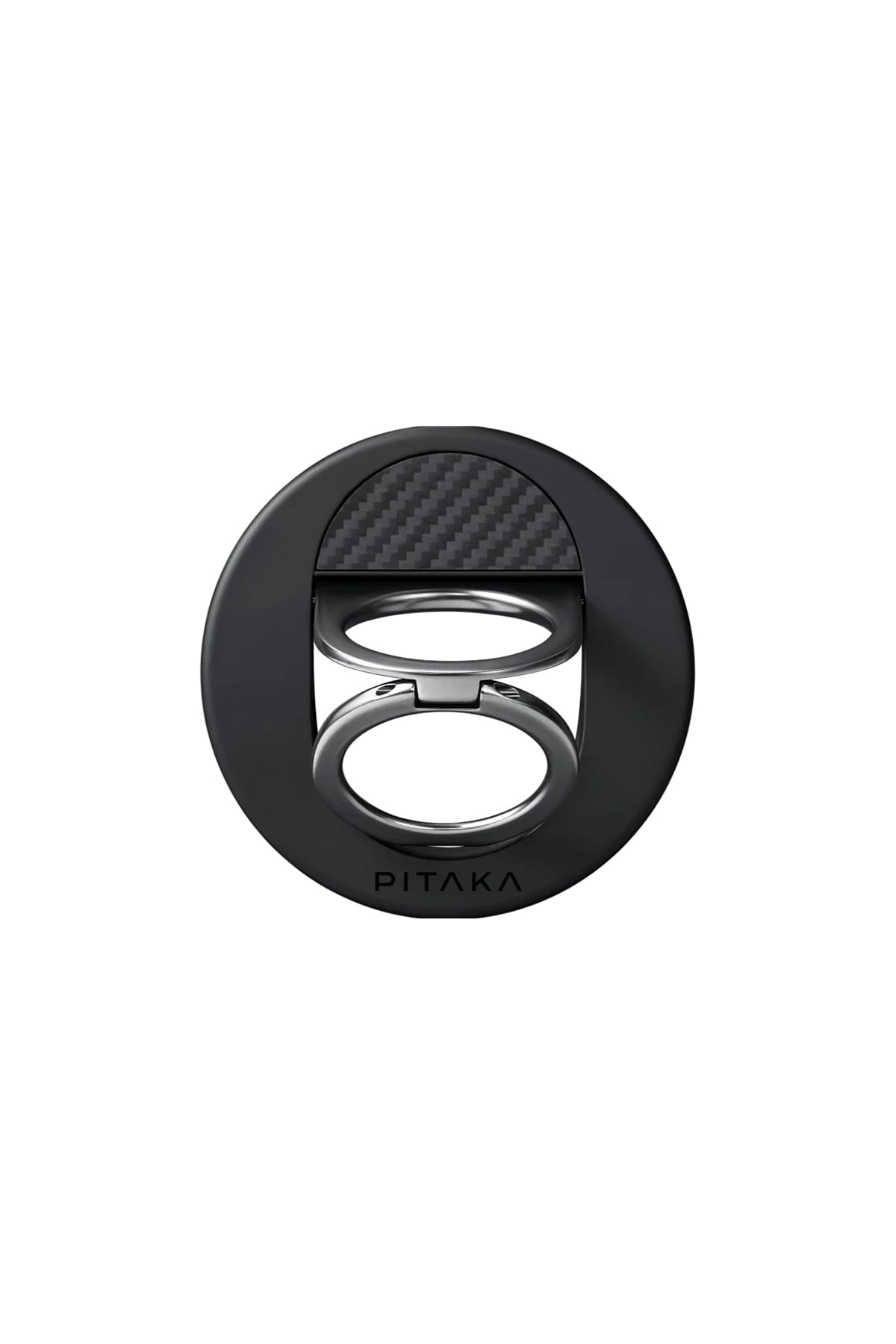 Pitaka Military-Grade Yüzük Standlı iPhone 16 Pro MagSafe Uyumlu Aramid Fiber Kılıf Siyah