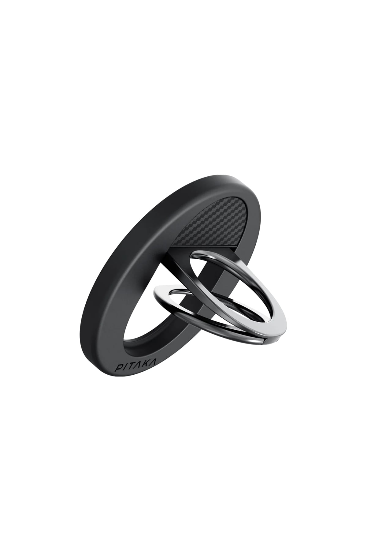 Pitaka Military-Grade Yüzük Standlı iPhone 16 Pro MagSafe Uyumlu Aramid Fiber Kılıf Siyah