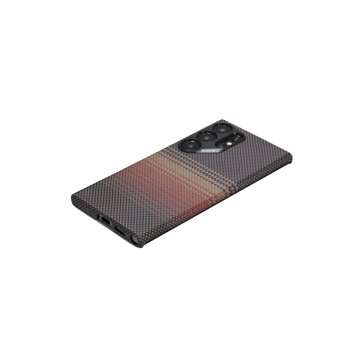 Galaxy S24 Ultra Karbon Kılıf MagSafe Uyumlu Aramid Fiber - Edge Sunset