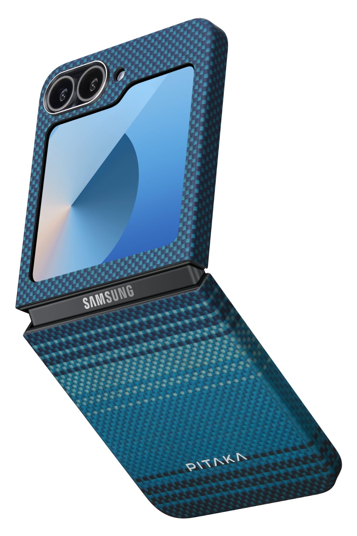 Pitaka Tactile Woven Galaxy Z Flip 6 MagSafe Uyumlu Aramid Fiber Kılıf Moonrise