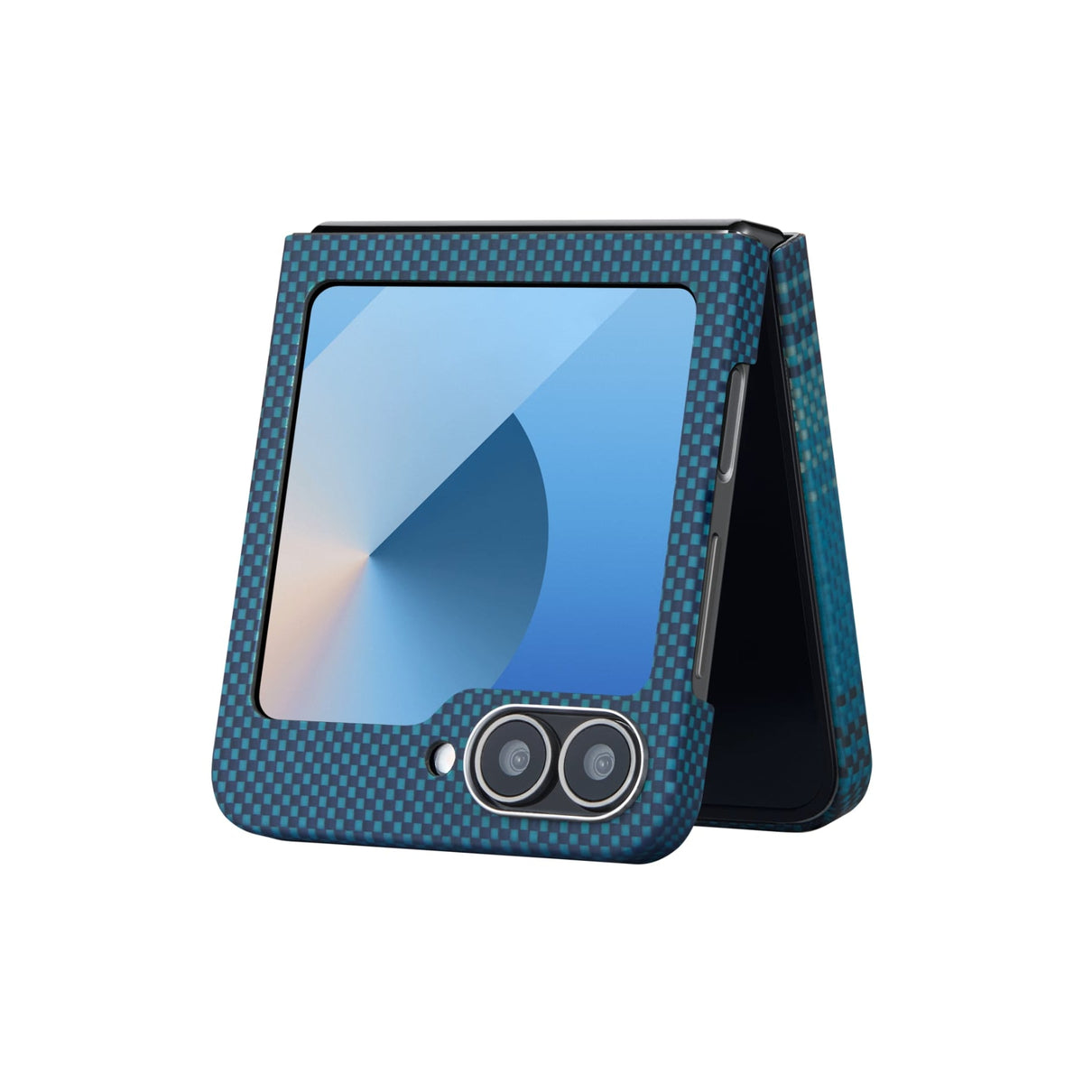 Galaxy Z Flip6 Karbon Kılıf MagSafe Uyumlu Aramid Fiber - Edge Moonrise